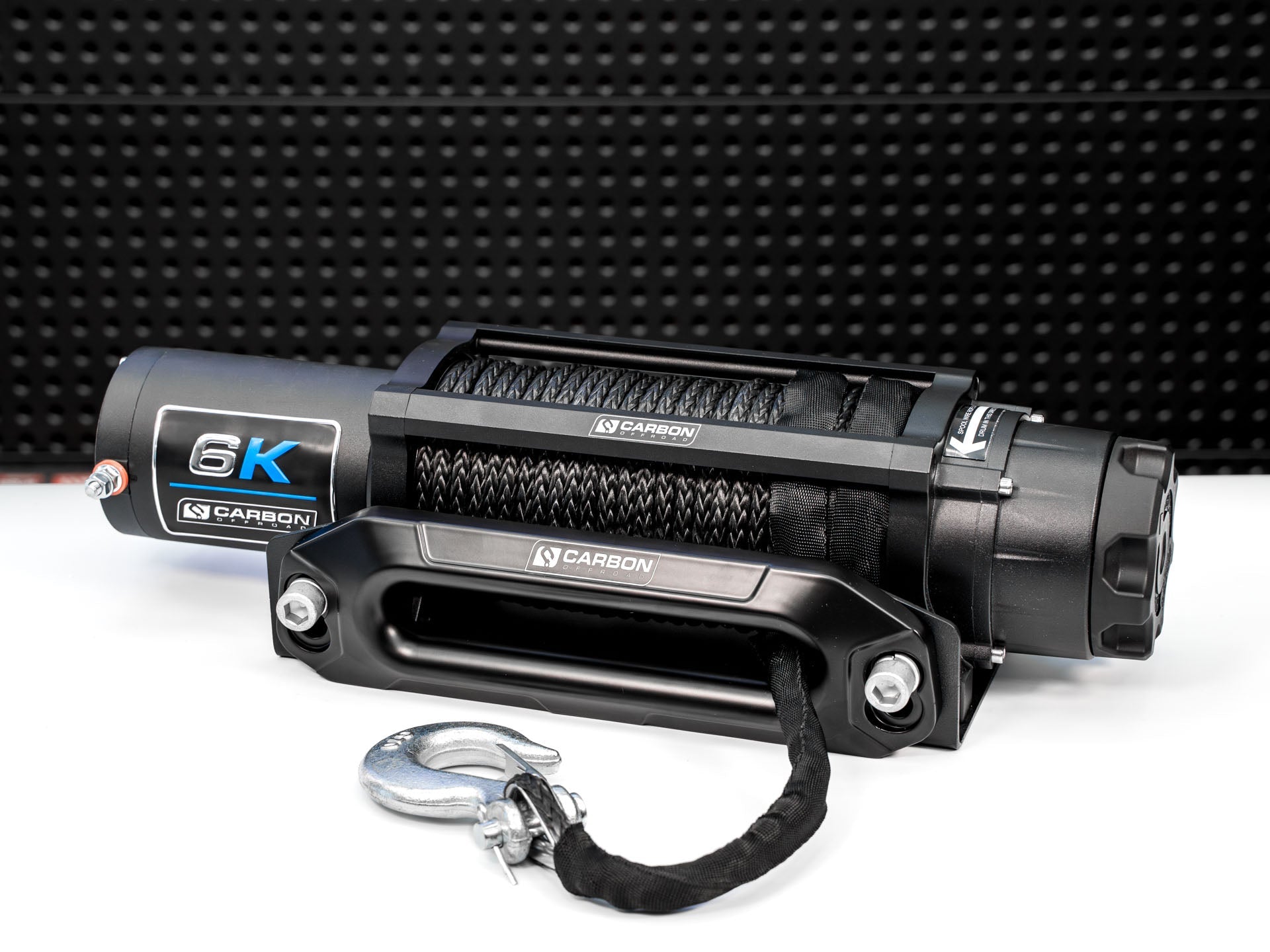 Photo of Carbon Offroad Long Drum 6000lb ATV/Small 4X4 Winch by Carbon Offroad USA - Premium Carbon ATV/SXS/Trailer for UTVs / Side by Sides