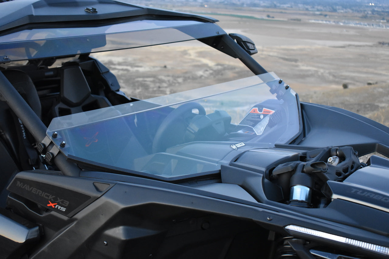 Photo of CAN-AM Maverick X3 Tinted Polycarbonate Visor by Moto Armor - Premium for UTVs / Side by Sides