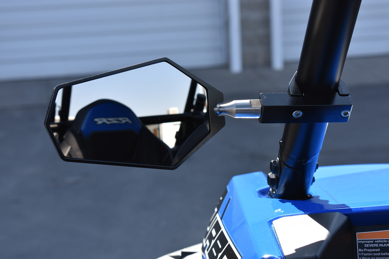 Photo of Billet Convex Mirrors Fits 1.75"- 2" (SET of 2) by Moto Armor - Premium for UTVs / Side by Sides