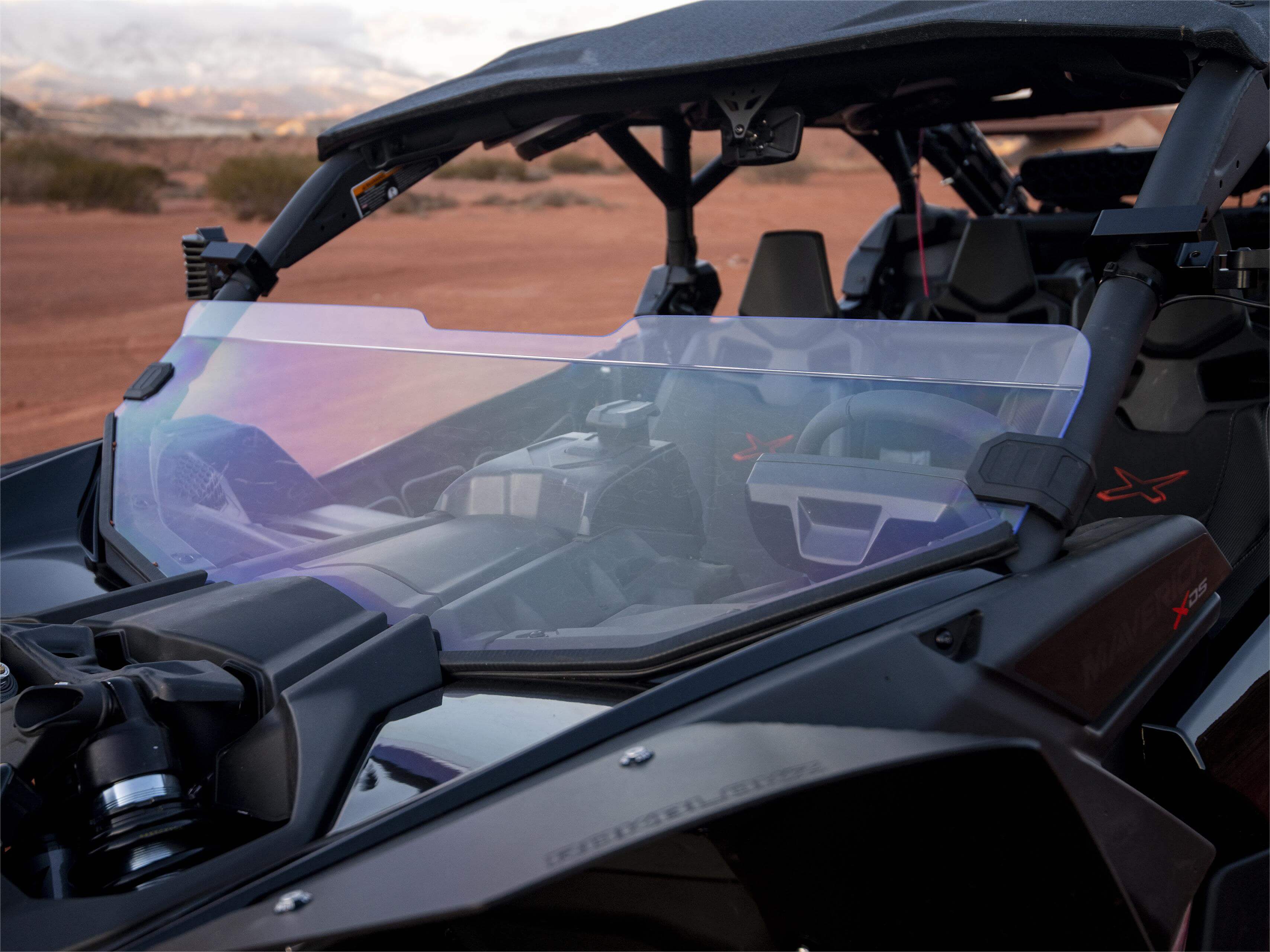 Photo of Kemimoto Front Half Windshield for Can-Am Maverick X3 by Kemimoto - Premium for UTVs / Side by Sides