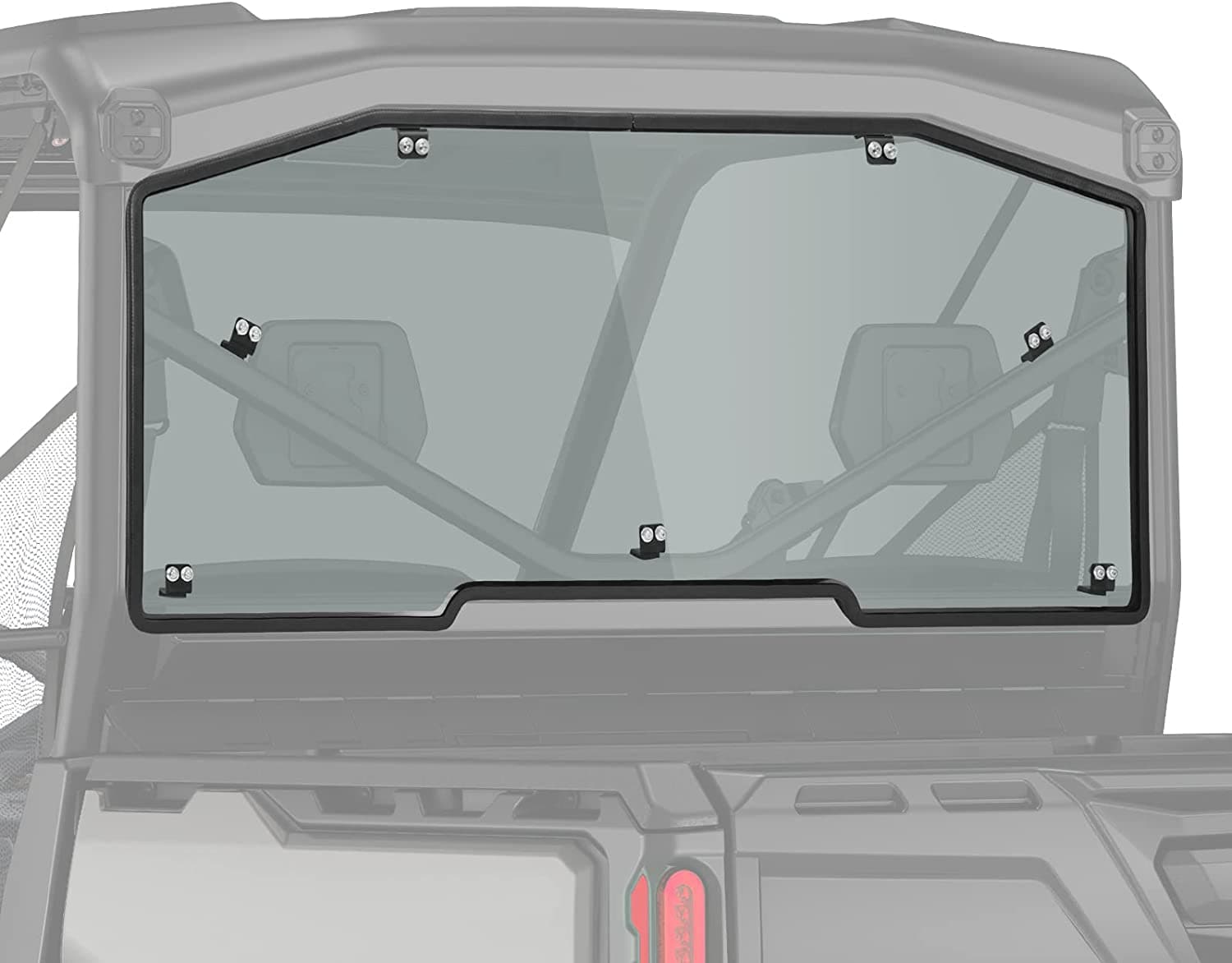 Photo of Rear Tinted Windshield for Can-Am Defender HD5/8 /10/MAX by Kemimoto - Premium for UTVs / Side by Sides