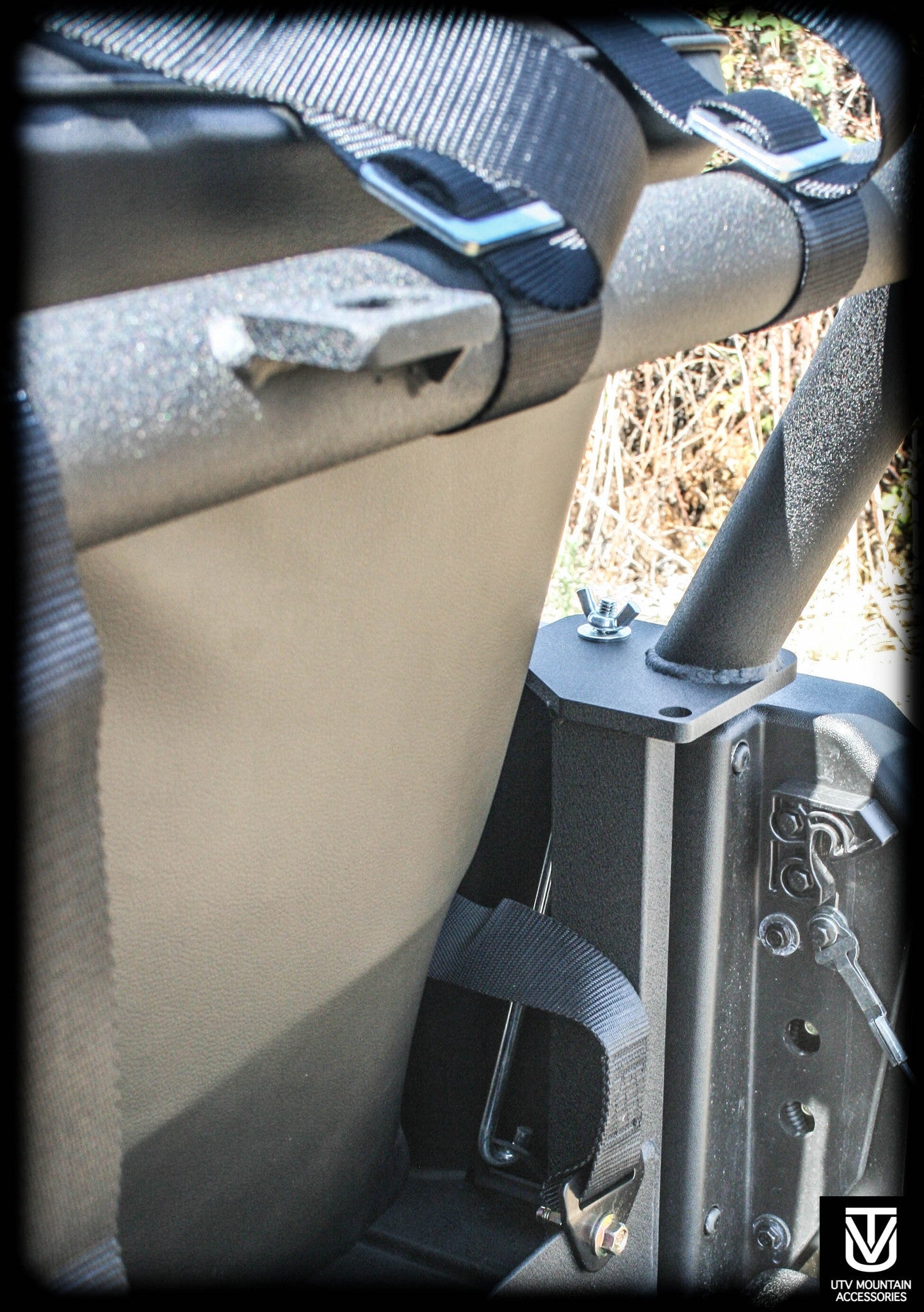 Photo of Defender Backseat and Roll Cage Kit (2016-2024) by UTV Mountain Accessories - Premium Backseat and Roll Cage for UTVs / Side by Sides