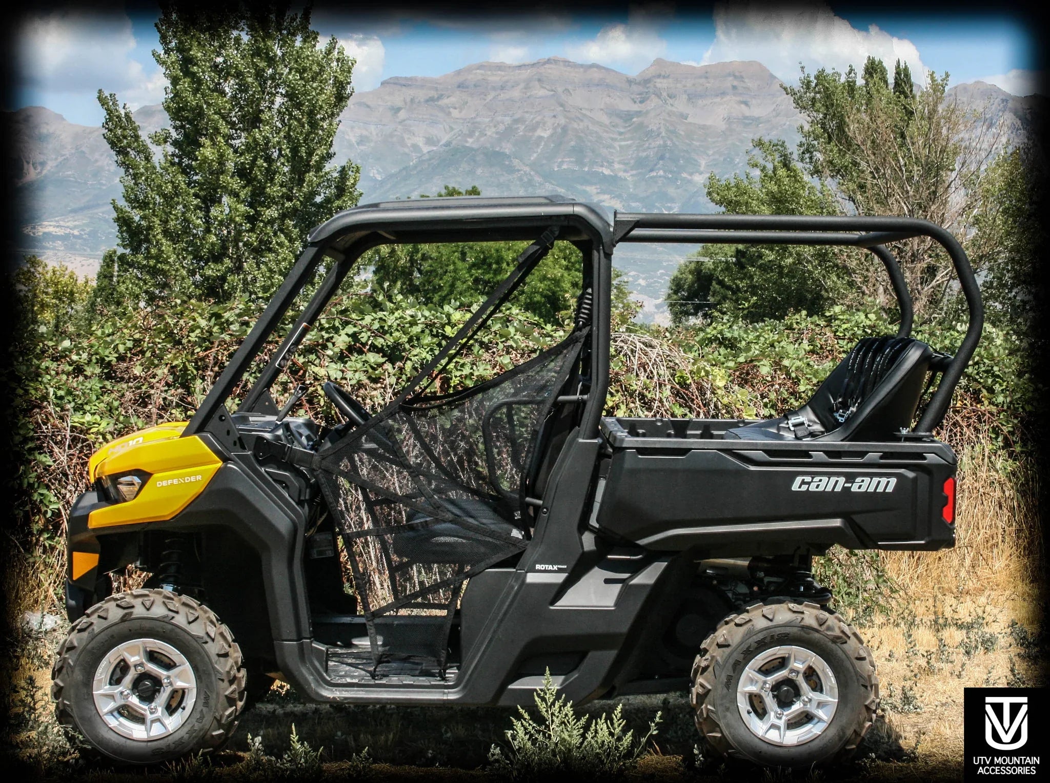 Photo of Defender Backseat and Roll Cage Kit (2016-2024) by UTV Mountain Accessories - Premium Backseat and Roll Cage for UTVs / Side by Sides