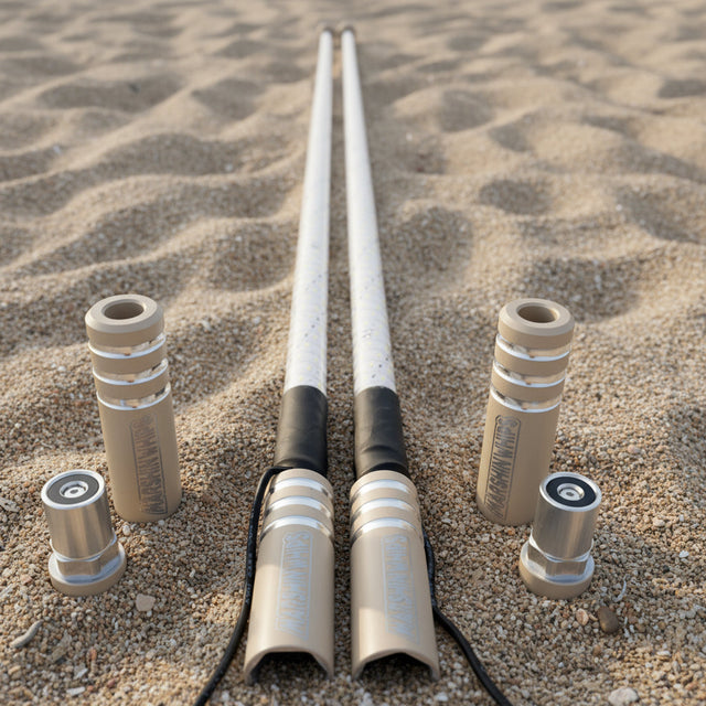 Photo of Game Changer LED Whip Set - Desert Tan by Marshin Whips - Premium for UTVs / Side by Sides