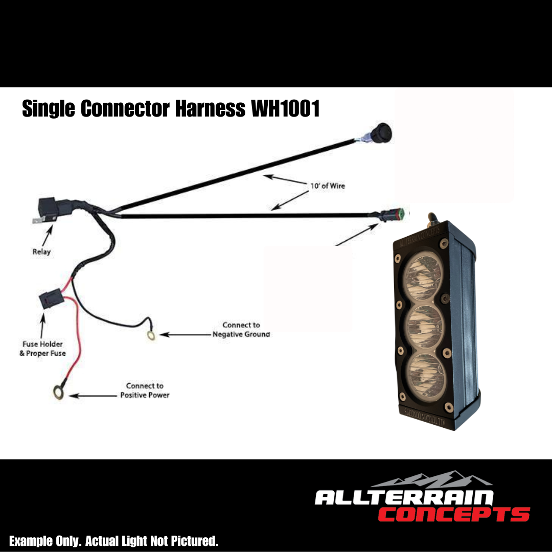 Photo of ATC - Light Bar Wiring Harness Heavy Duty by All Terrain Concepts - Premium Accessories for UTVs / Side by Sides