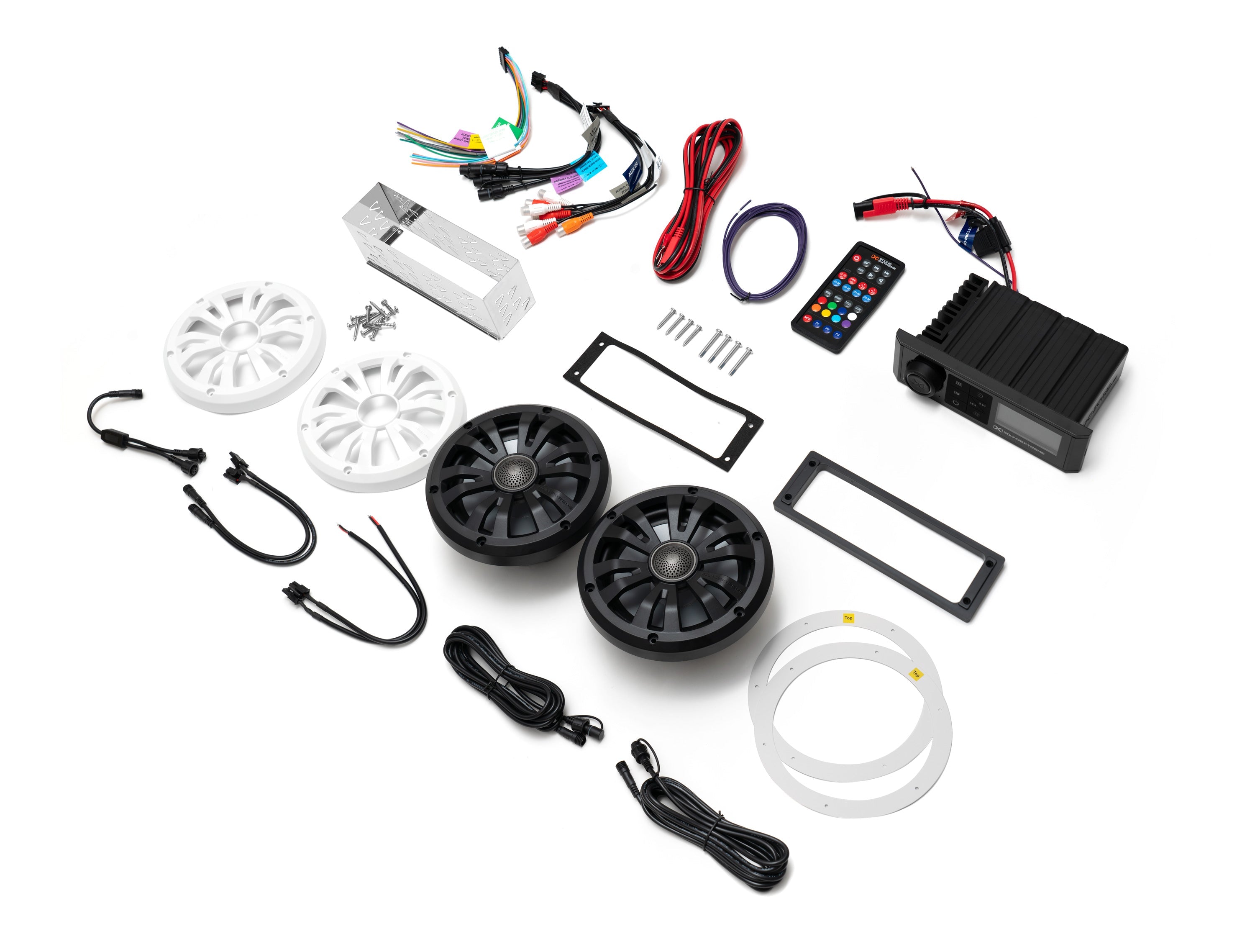 Photo of POWERSPORTS Marine DIN Radio 6.5" Speaker Kit by ECOXGEAR - Premium for UTVs / Side by Sides