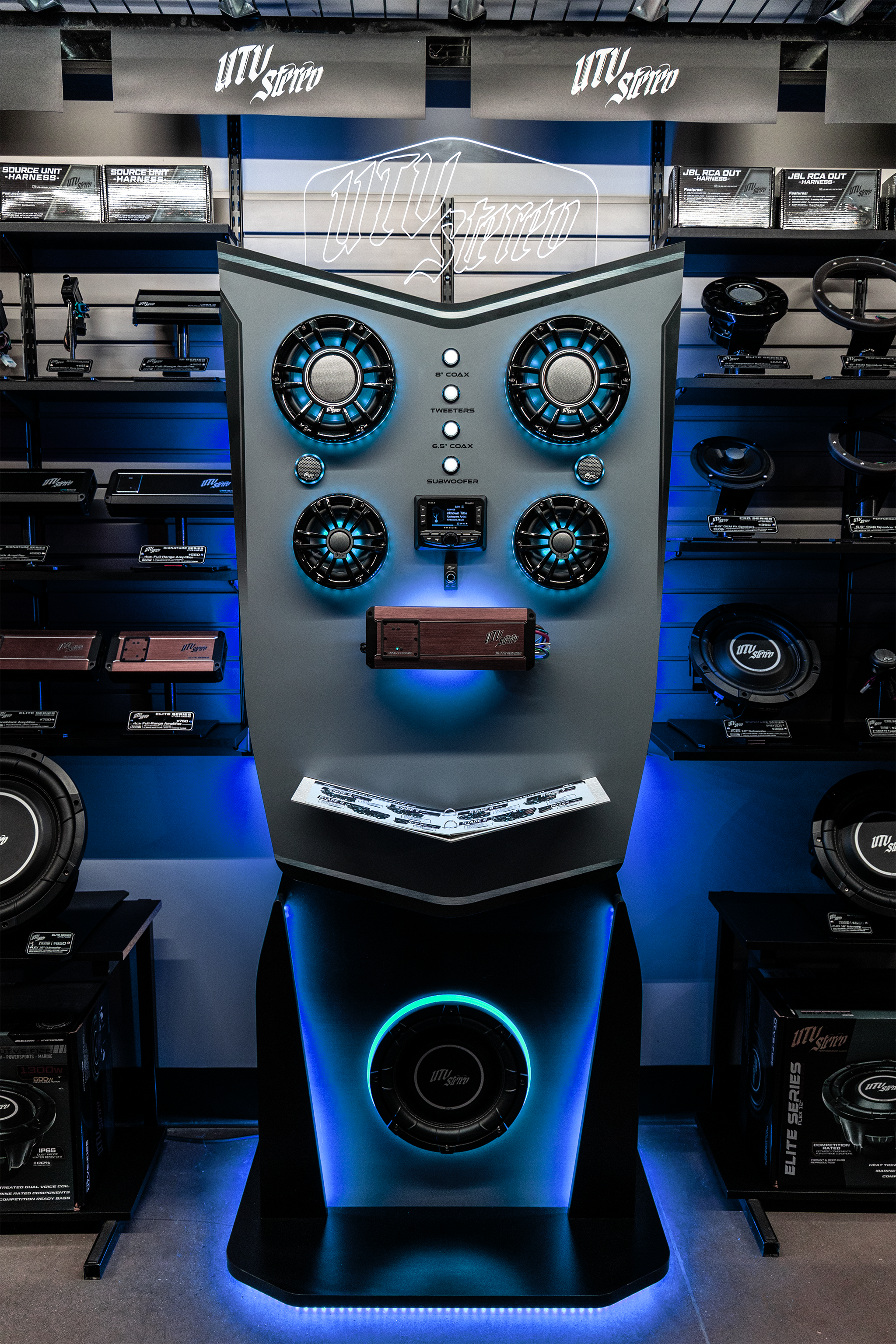 Photo of UTV Stereo Dealer Audio Display | UTVS-DISPLAY-1 by UTV Stereo - Premium Powersports AGM Battery for UTVs / Side by Sides