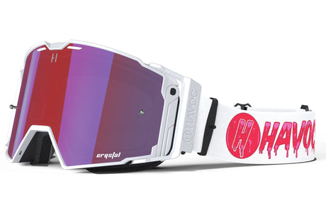 Havoc Helios Goggles - Drip Strap Rose Crystal HD Lens