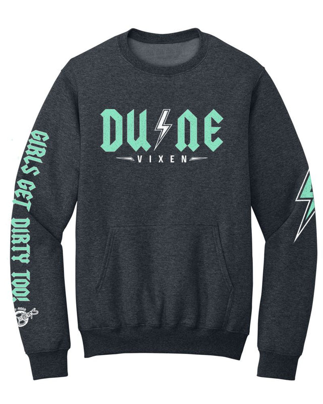 Photo of Dune vixen Pocket Crew Sweatshirt by OFF-ROAD VIXENS CLOTHING CO. - Premium Ladies Long Sleeves for UTVs / Side by Sides
