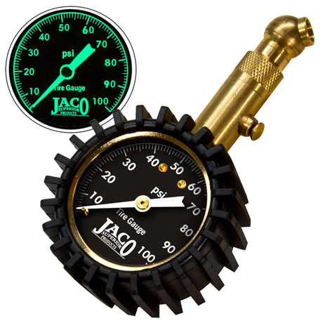 Photo of Elite® Tire Pressure Gauge - 100 PSI by JACO - Premium Tire Pressure Gauge for UTVs / Side by Sides