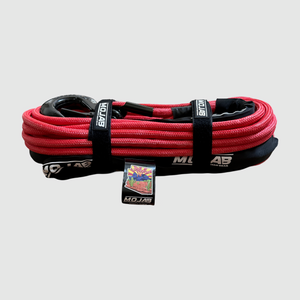 3/8'' x 85' Double Braided Winch Rope with Removeable forged winch hook