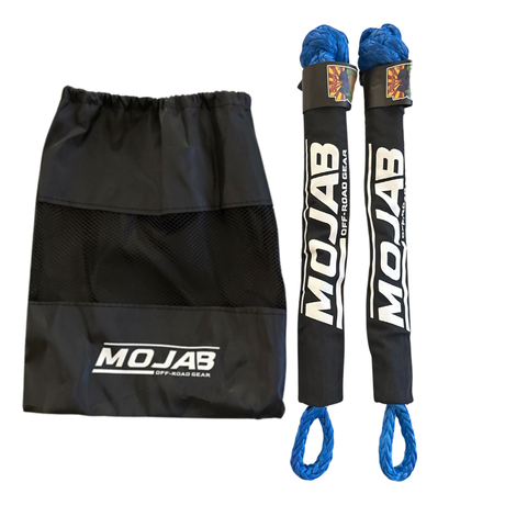 Photo of Soft Shackle 1/2'' x 22'' with sleeve and bag (Set of 2 Shackles) (Lifetime Warranty) by MOJAB OFFROAD - Premium Soft Shackle for UTVs / Side by Sides