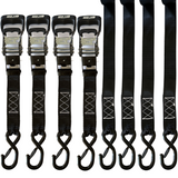 Photo of 1.6" x 15' Ratchet Tie-Down Set (Pack of 4) , Closed Hook (Lifetime Warranty) by MOJAB OFFROAD - Premium Tie Downs for UTVs / Side by Sides