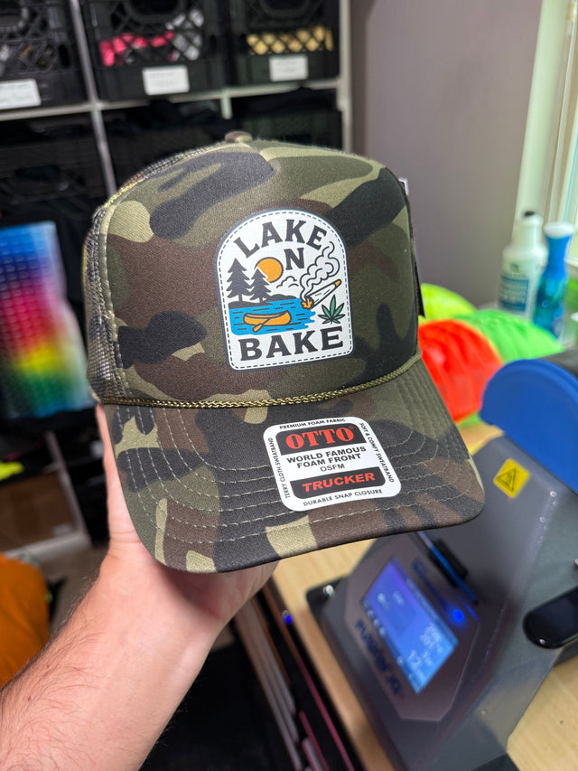 Photo of Lake N Bake Trucker Hat by Luckless Outfitters - Premium Hat for UTVs / Side by Sides