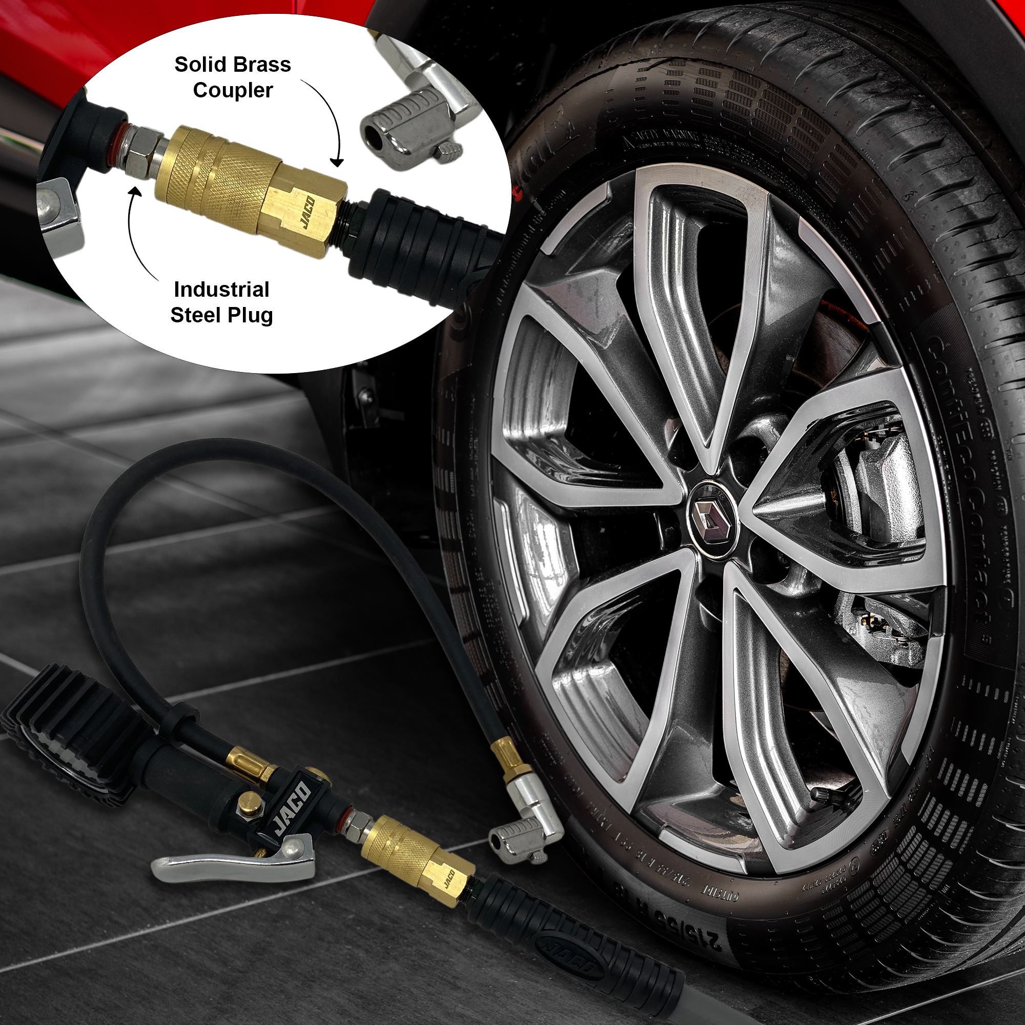 Photo of Industrial Quick Connect Air Fittings | Plug & Coupler Kit - 1/4" NPT (Set of 12) by JACO - Premium Tire Accessories for UTVs / Side by Sides