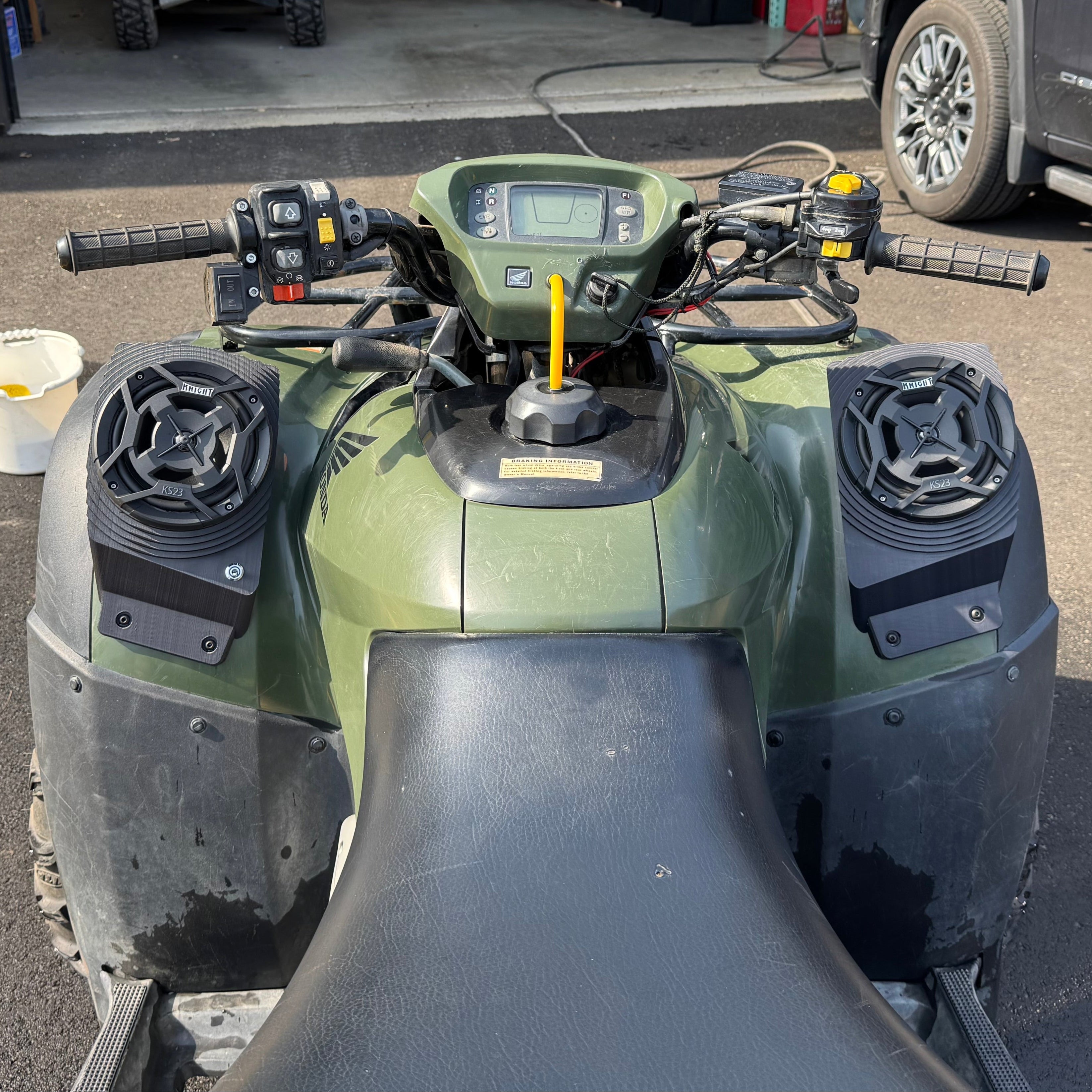 Photo of Honda Rincon Fender Speaker Housings Only by Knight ATV - Premium Audio for UTVs / Side by Sides
