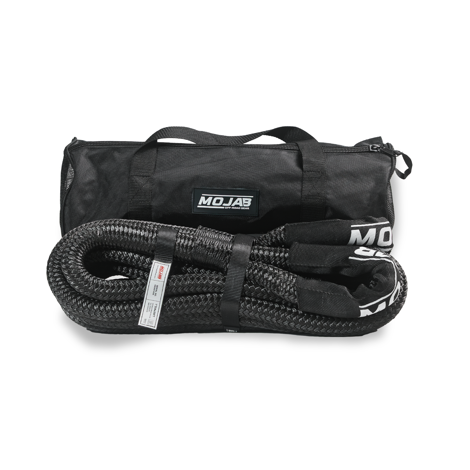 Photo of 1” x 30' Kinetic rope with storage bag (Lifetime Warranty) by MOJAB OFFROAD - Premium for UTVs / Side by Sides