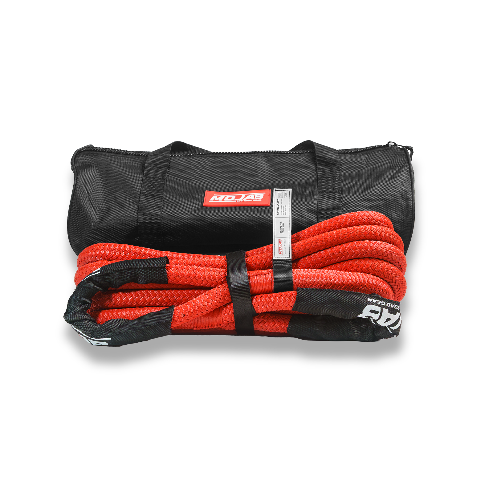 Photo of 7/8'' x 30' Kinetic rope with storage bag (Lifetime Warranty) by MOJAB OFFROAD - Premium Tow Straps & Ropes for UTVs / Side by Sides
