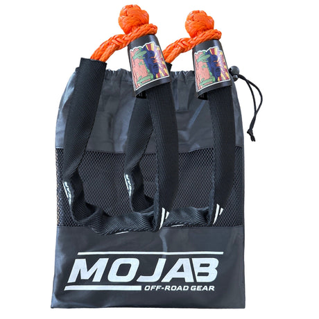 Photo of Soft Shackle 1/4'' x 24'' with sleeve and bag (Set of 2 Shackles) (Lifetime Warranty) by MOJAB OFFROAD - Premium for UTVs / Side by Sides