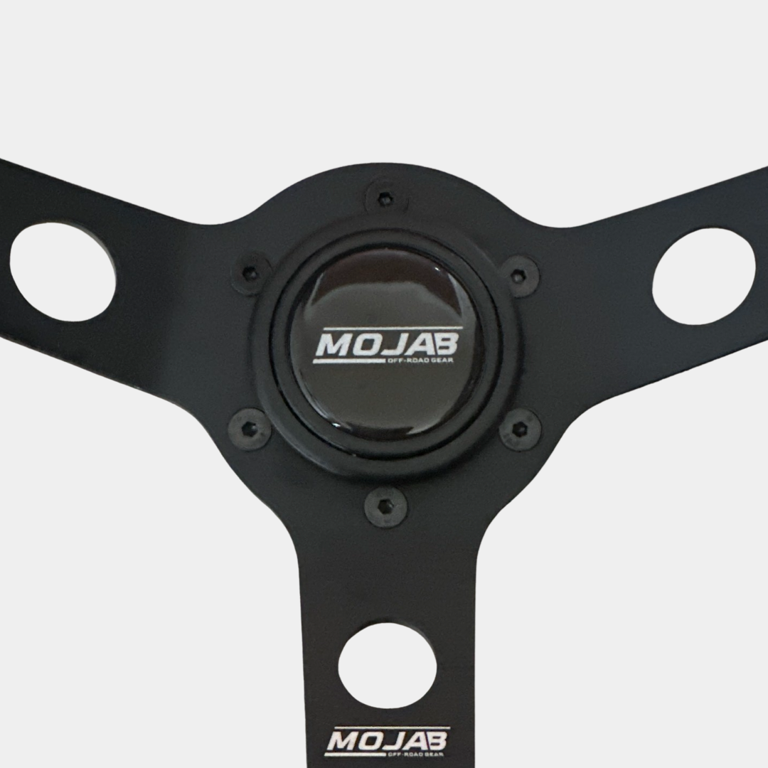 Photo of 13.5'' MOJAB Deep Dish Steering Wheel Leather or Suede by MOJAB OFFROAD - Premium for UTVs / Side by Sides