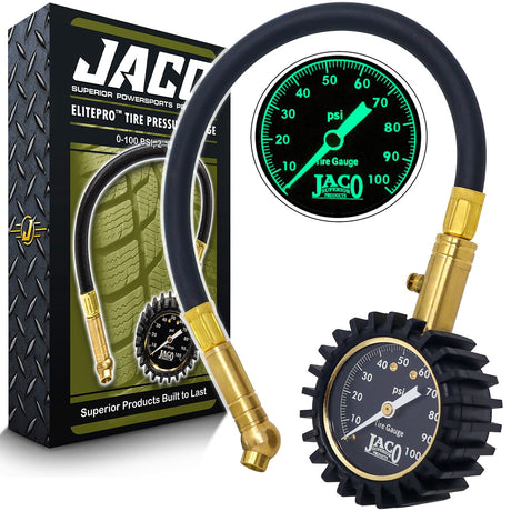 Photo of ElitePro™ Tire Pressure Gauge - 100 PSI by JACO - Premium Tire Pressure Gauge for UTVs / Side by Sides