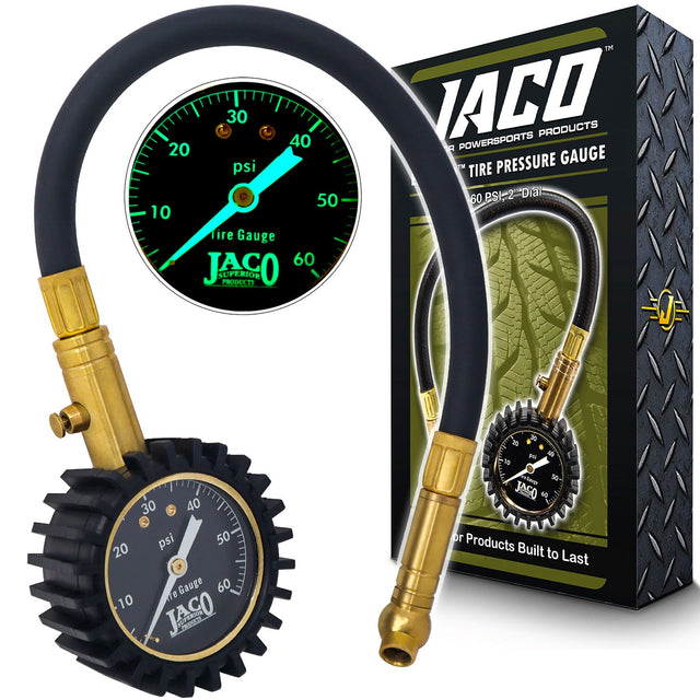 Photo of ElitePro™ Tire Pressure Gauge - 60 PSI by JACO - Premium Tire Pressure Gauge for UTVs / Side by Sides