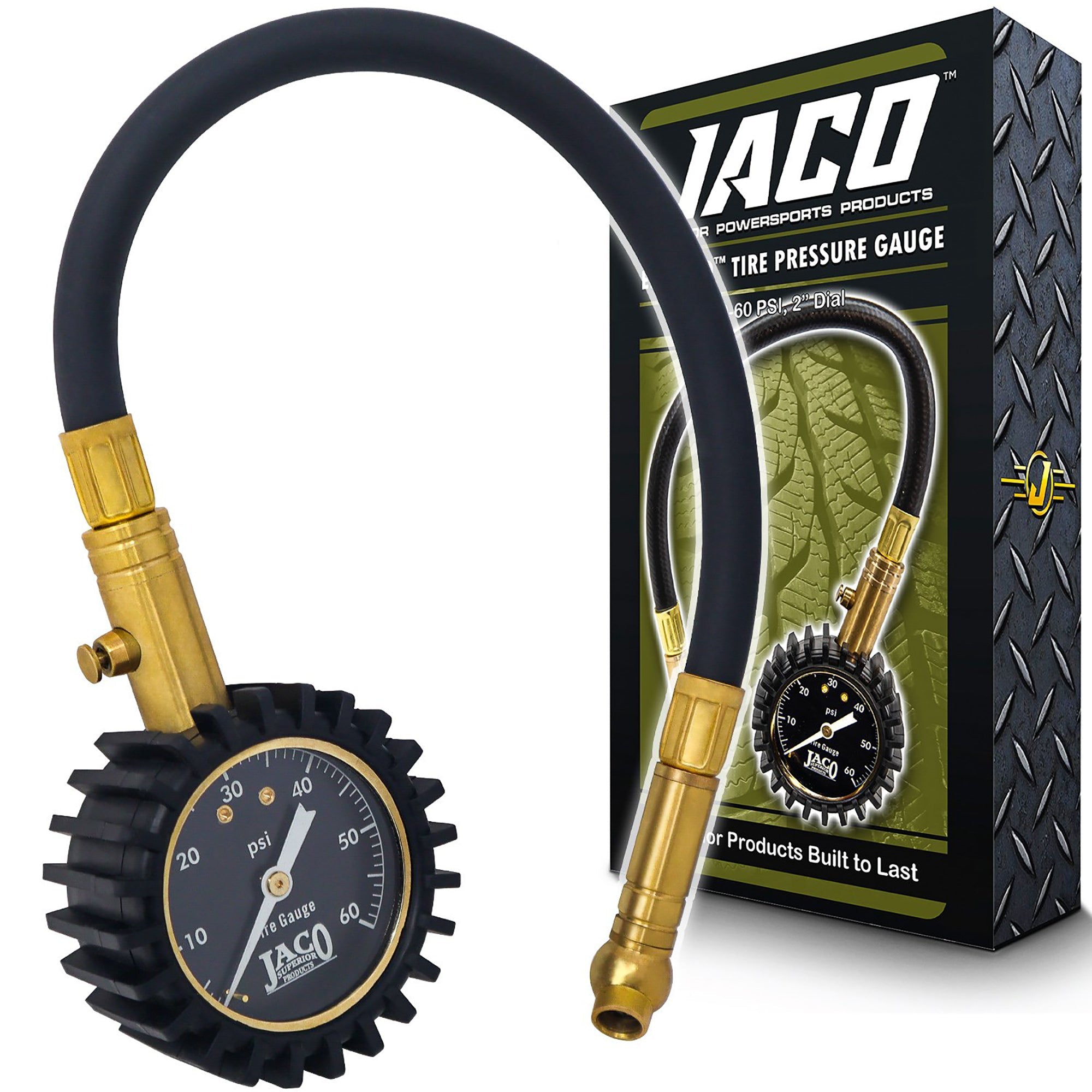 Photo of ElitePro™ Tire Pressure Gauge - 60 PSI by JACO - Premium Tire Pressure Gauge for UTVs / Side by Sides