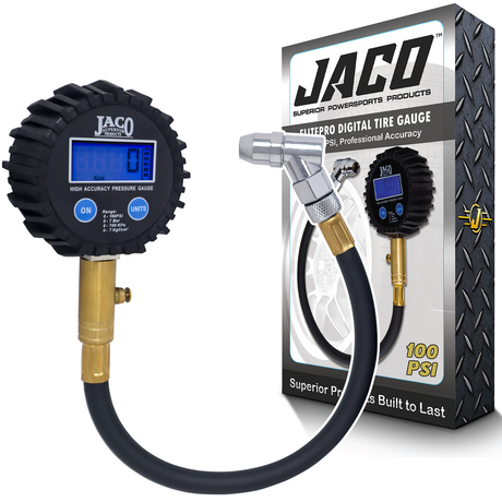 Photo of ElitePro™ Digital Tire Pressure Gauge - Professional Accuracy - 100 PSI by JACO - Premium Tire Pressure Gauge for UTVs / Side by Sides
