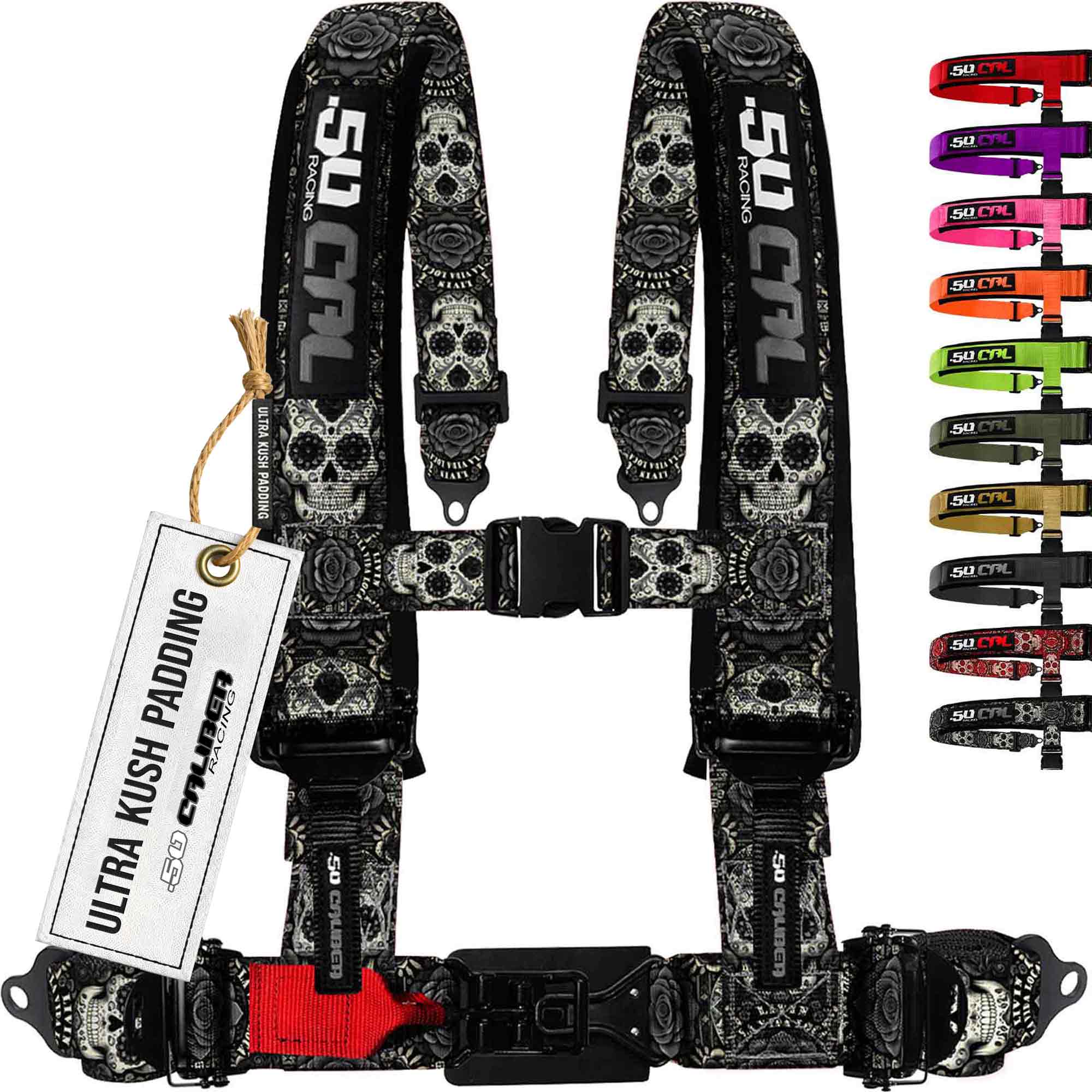 50 Caliber Racing Elite Series EZ Adjust UTV Harness | 2" & 3", 4pt & 5pt, 10 Colors