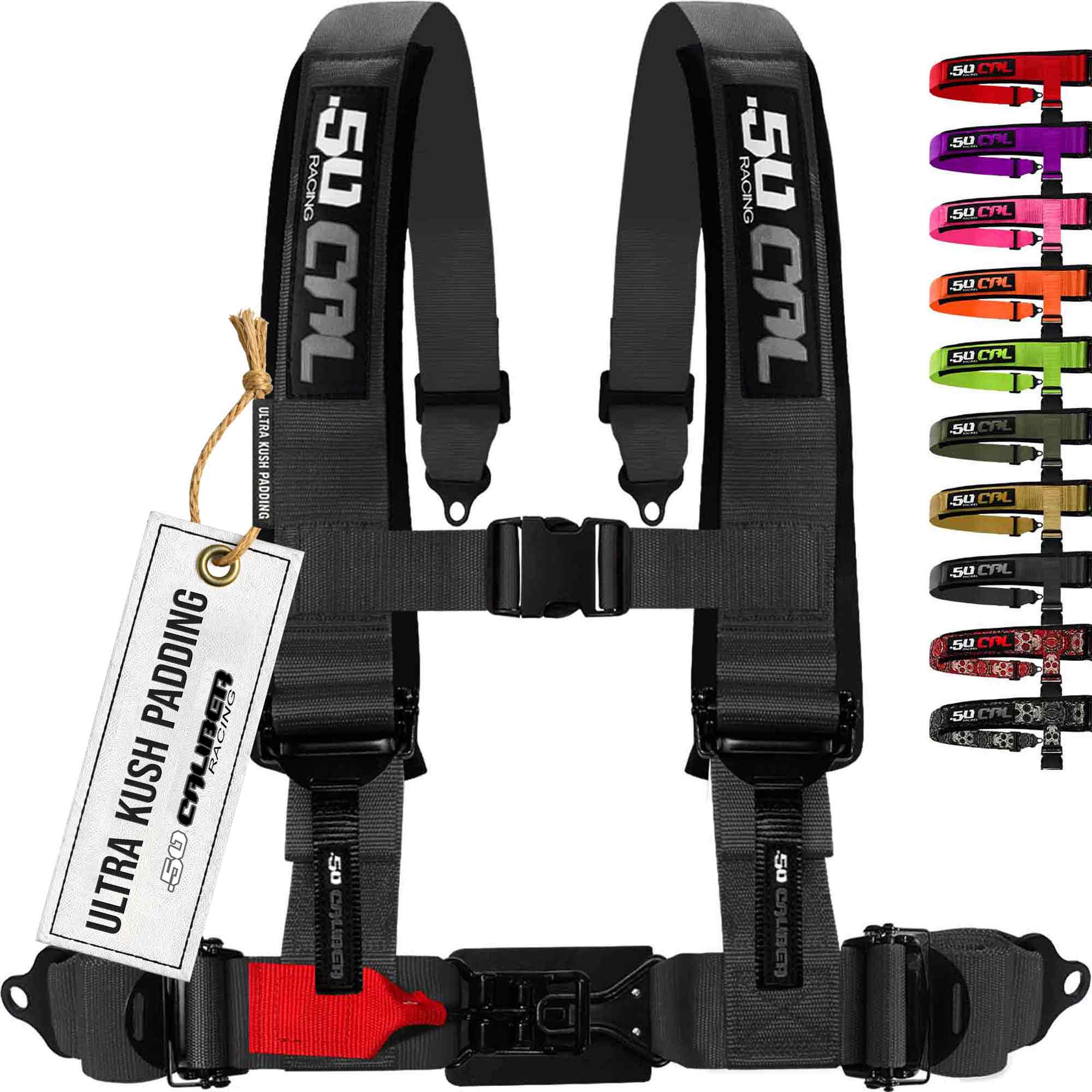 50 Caliber Racing Elite Series EZ Adjust UTV Harness | 2" & 3", 4pt & 5pt, 10 Colors