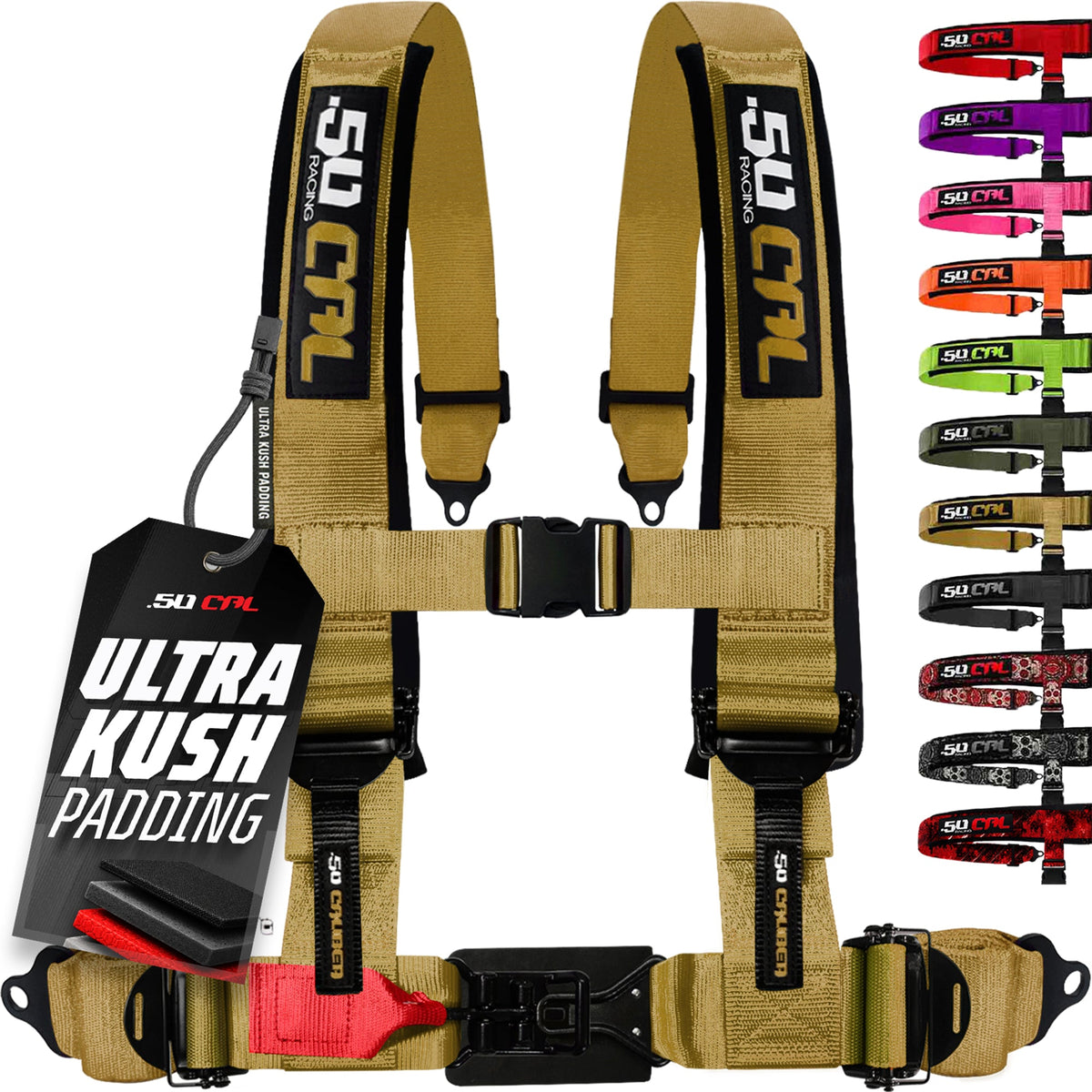 50 Caliber Elite EZ-Adjust 4/5-Point UTV Harness | 2" & 3"