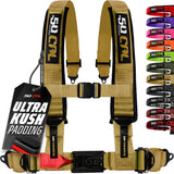 50 Caliber Racing Baja Gold 4-point Elite EZ-Adjust race-latch harness front view