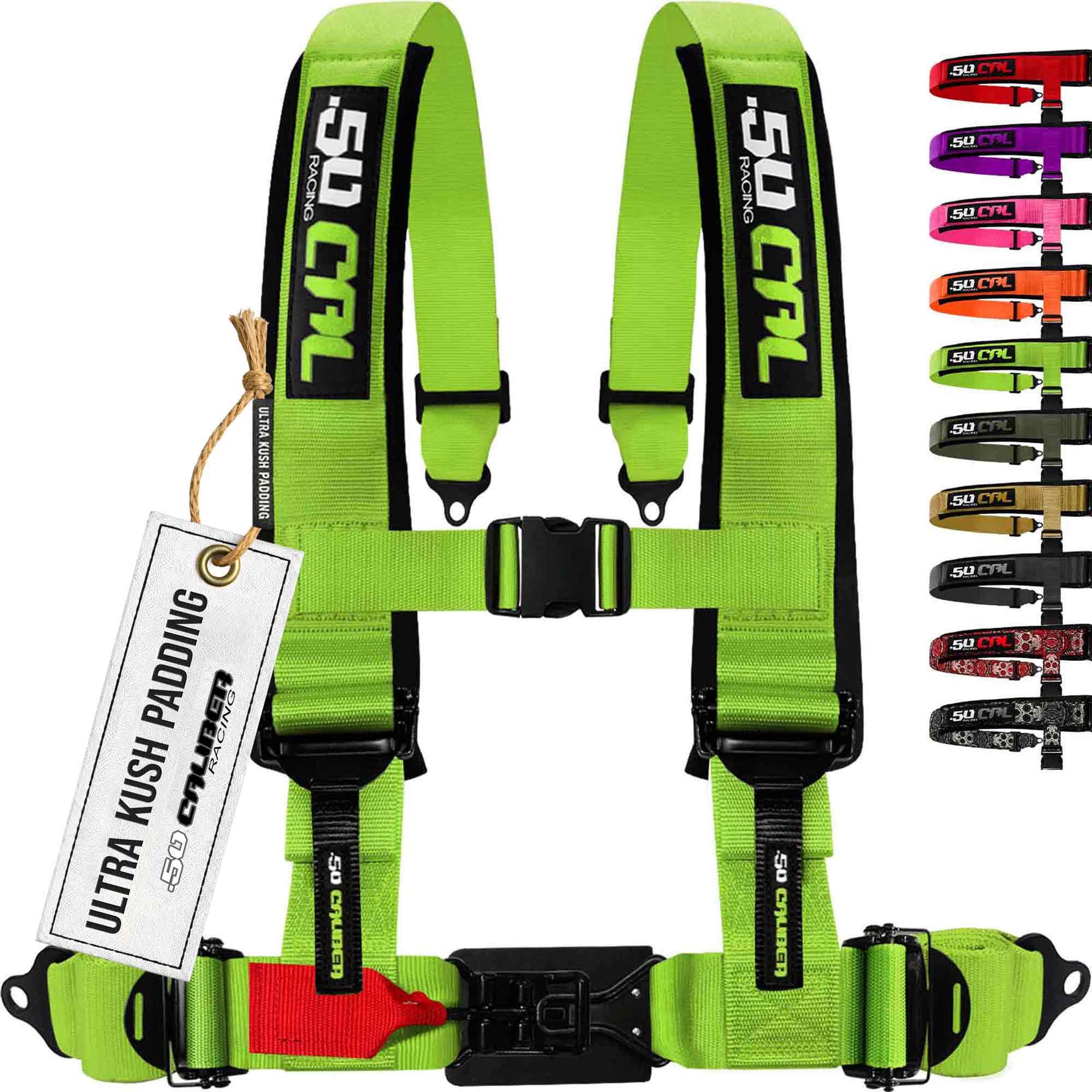 50 Caliber Racing Elite Series EZ Adjust UTV Harness | 2" & 3", 4pt & 5pt, 10 Colors