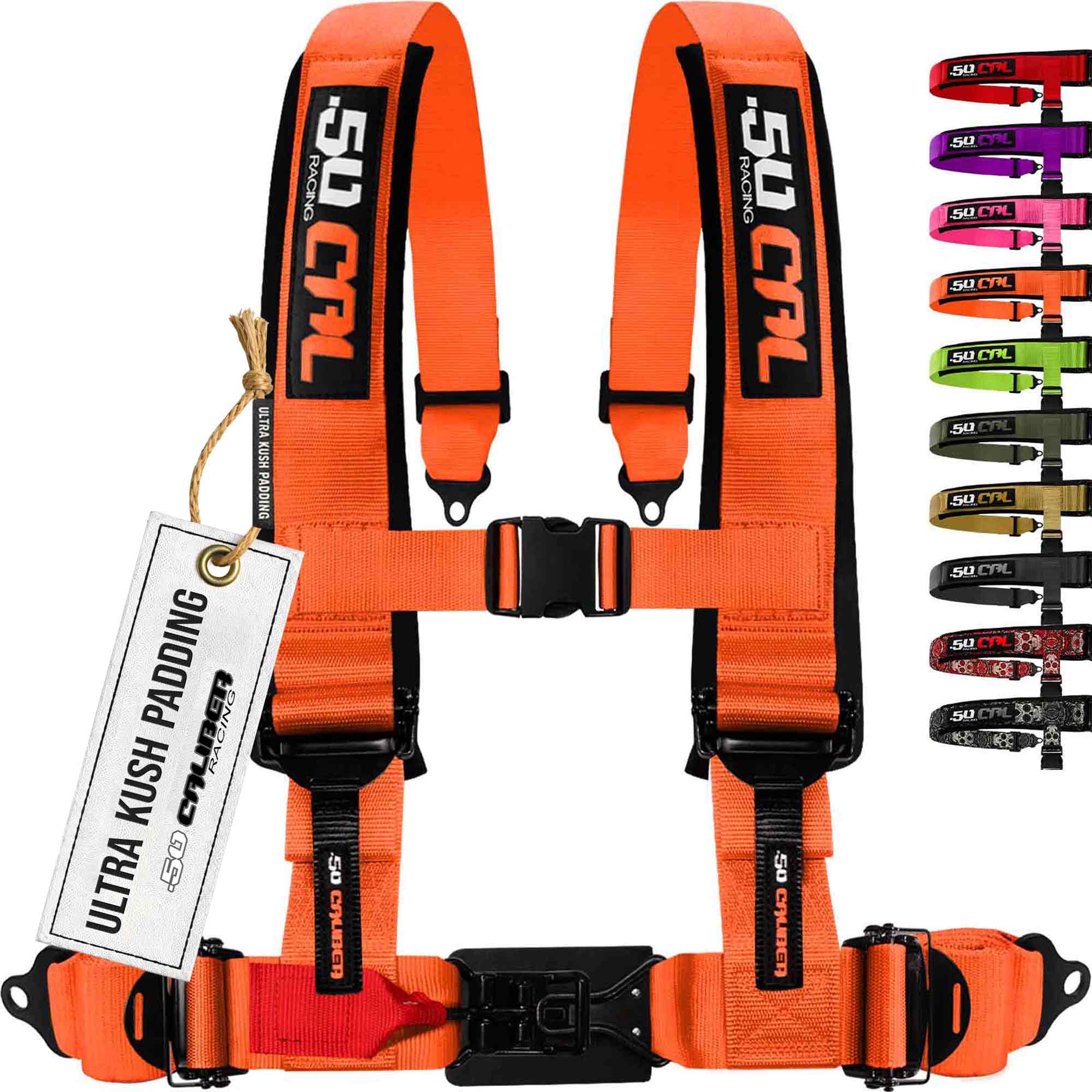 50 Caliber Racing Elite Series EZ Adjust UTV Harness | 2" & 3", 4pt & 5pt, 10 Colors