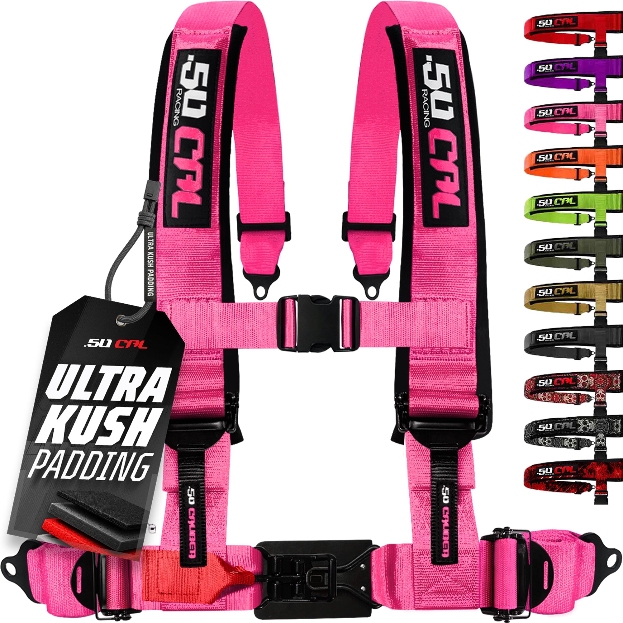 50 Caliber Racing Elite Series EZ Adjust UTV Harness | 2" & 3", 4pt & 5pt, 10 Colors