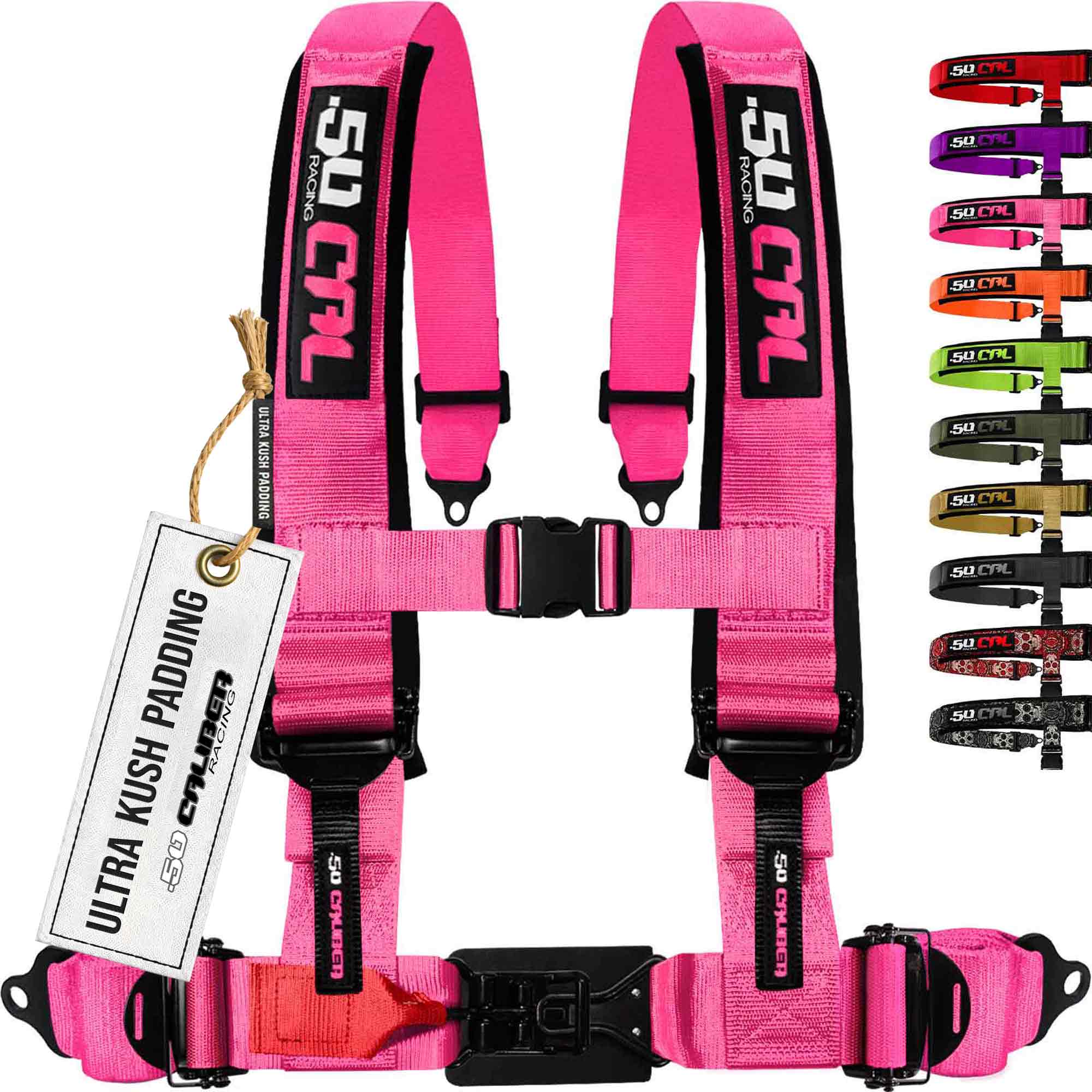 50 Caliber Racing Elite Series EZ Adjust UTV Harness | 2" & 3", 4pt & 5pt, 10 Colors