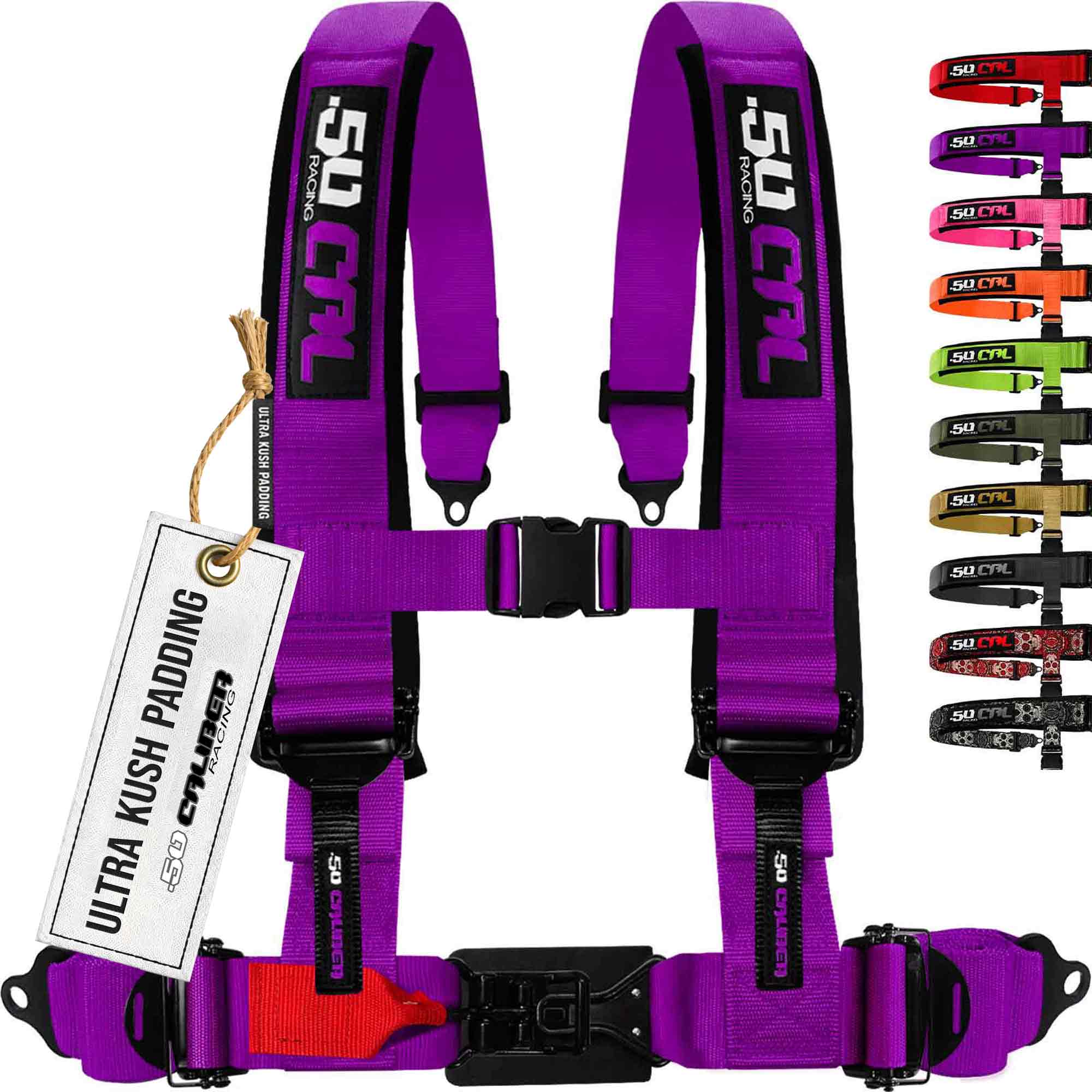 50 Caliber Racing Elite Series EZ Adjust UTV Harness | 2" & 3", 4pt & 5pt, 10 Colors