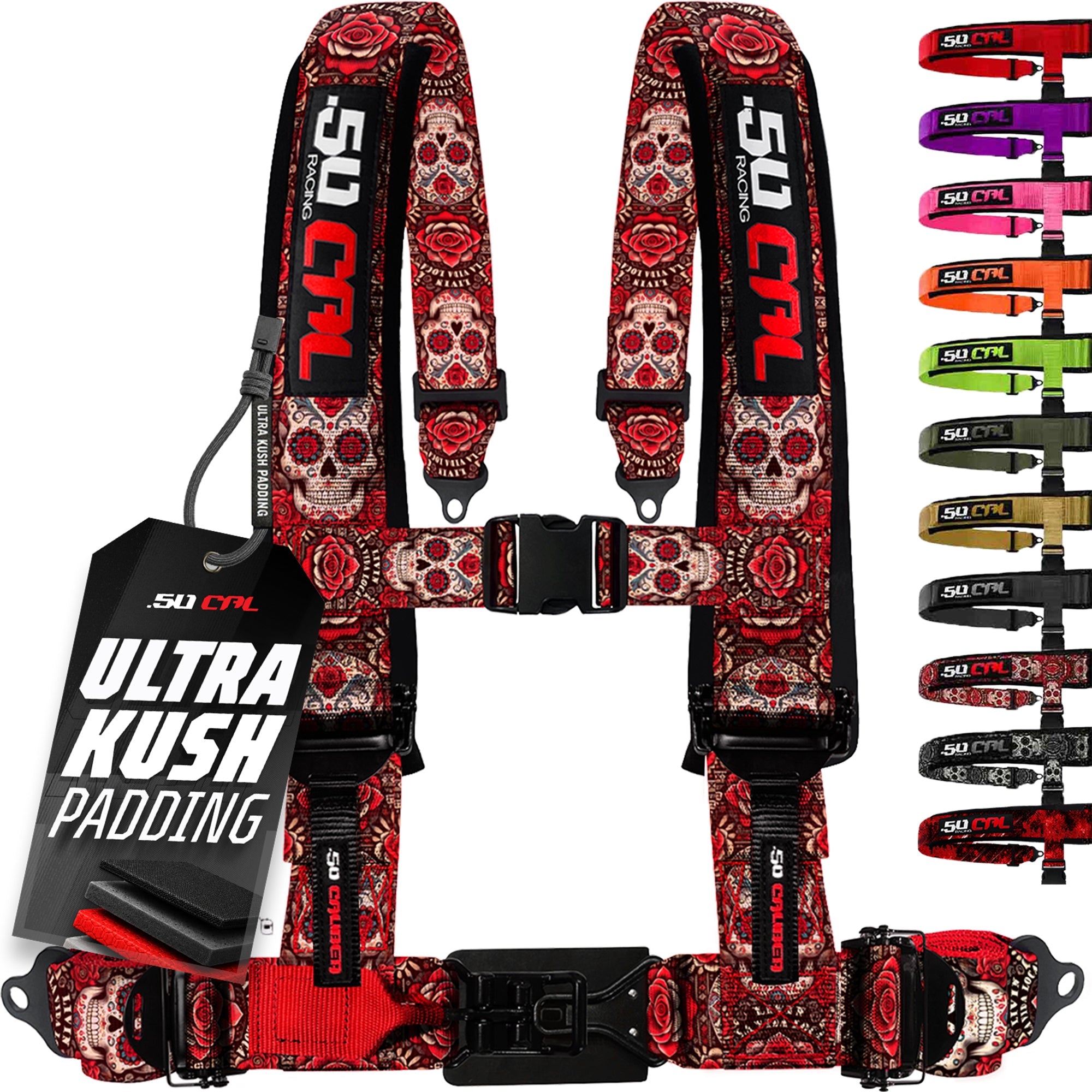 50 Caliber Racing Elite Series EZ Adjust UTV Harness | 2" & 3", 4pt & 5pt, 10 Colors