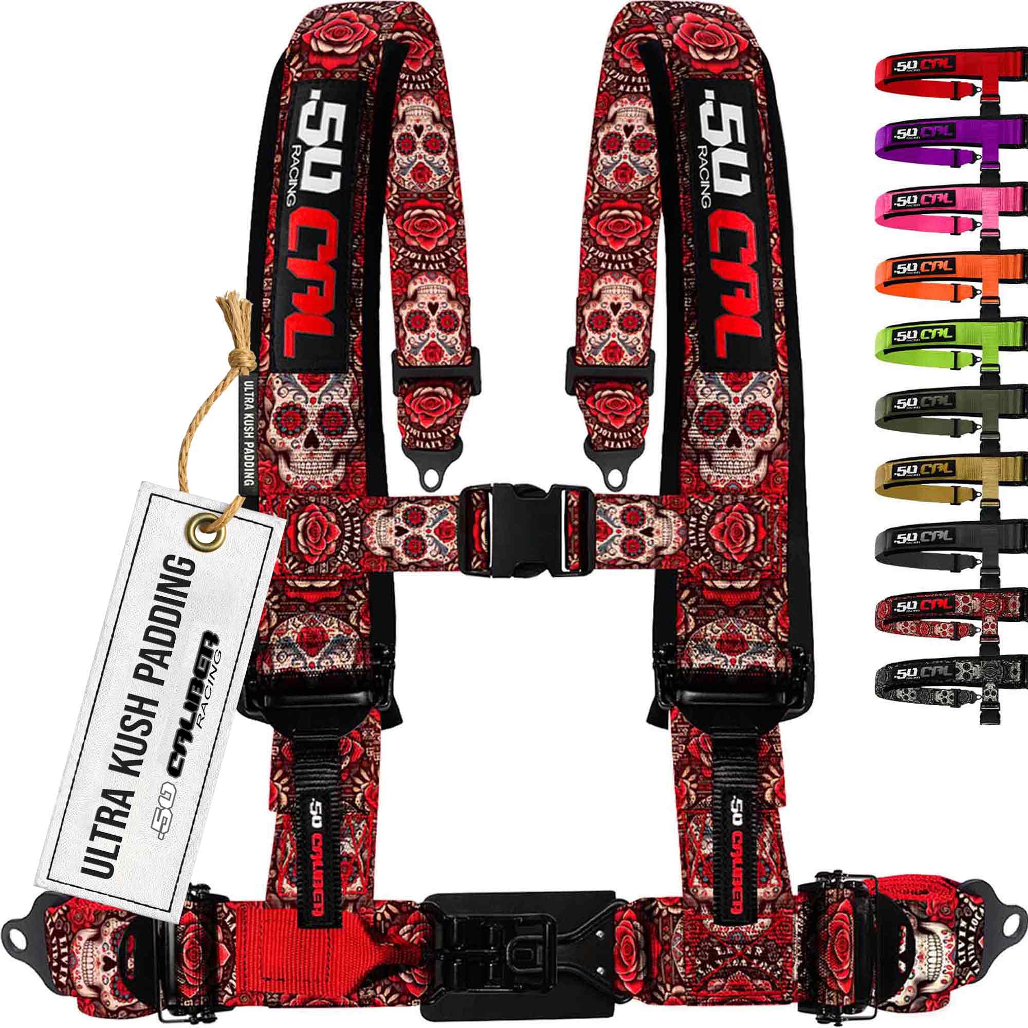 50 Caliber Racing Elite Series EZ Adjust UTV Harness | 2" & 3", 4pt & 5pt, 10 Colors