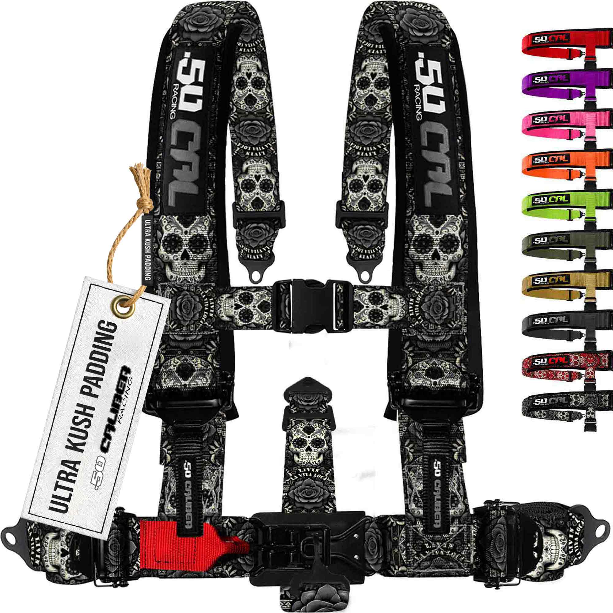 50 Caliber Racing Elite Series EZ Adjust UTV Harness | 2" & 3", 4pt & 5pt, 10 Colors