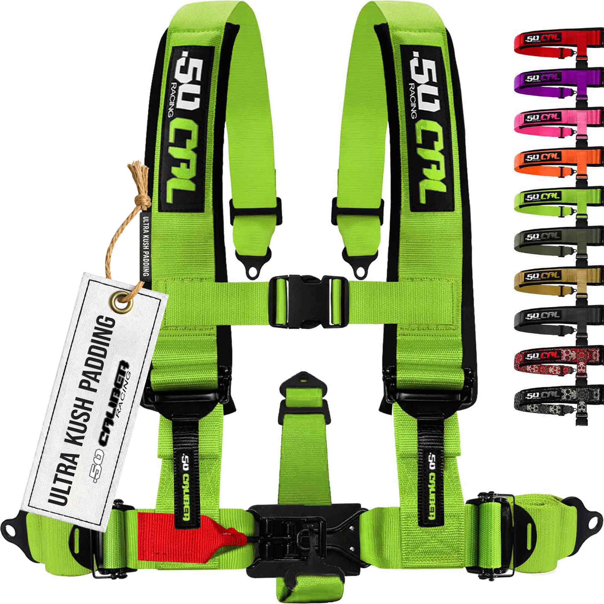 50 Caliber Racing Elite Series EZ Adjust UTV Harness | 2" & 3", 4pt & 5pt, 10 Colors