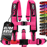50 Caliber Racing Nitro Pink 5-point Elite EZ-Adjust race-latch harness front view