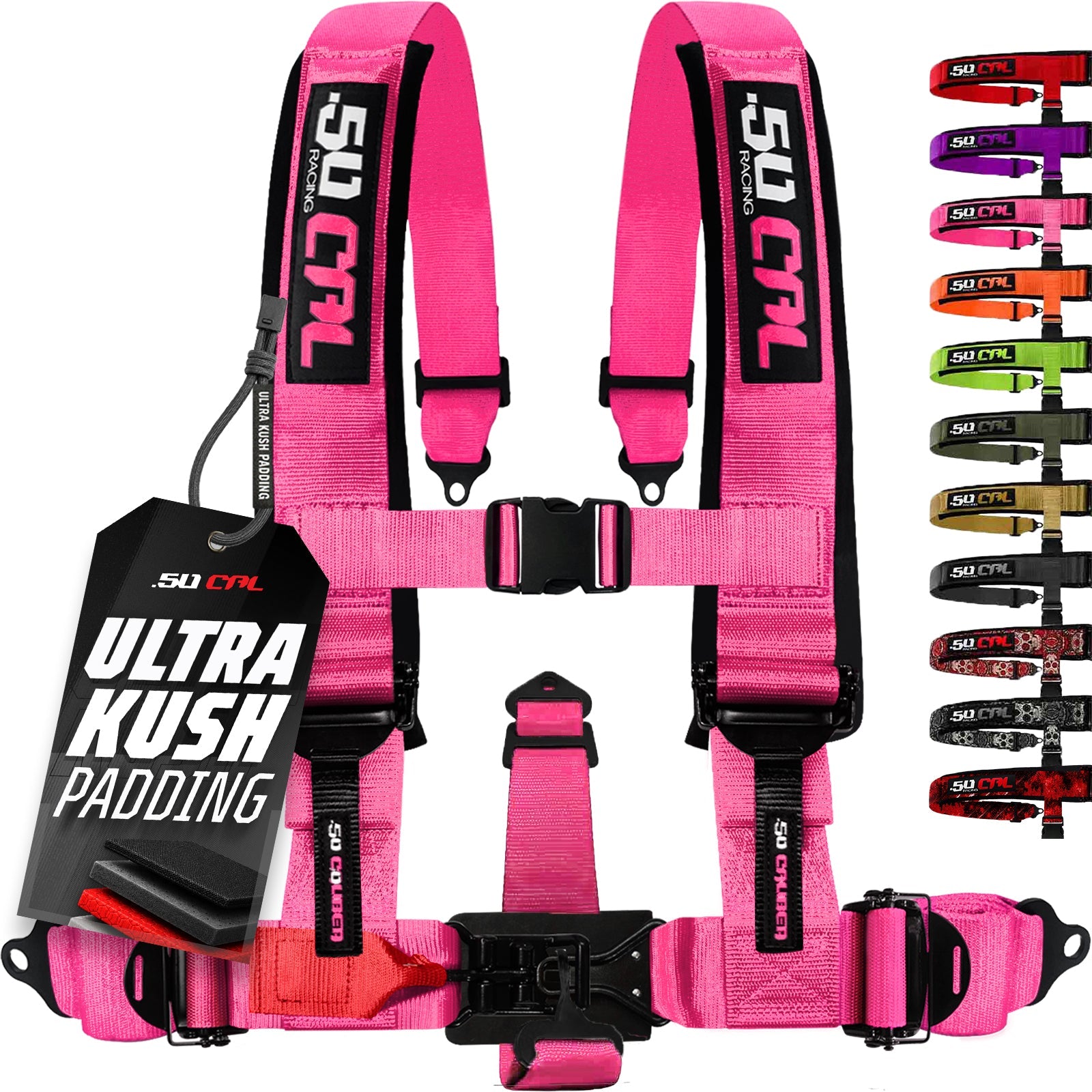 50 Caliber Racing Elite Series EZ Adjust UTV Harness | 2" & 3", 4pt & 5pt, 10 Colors