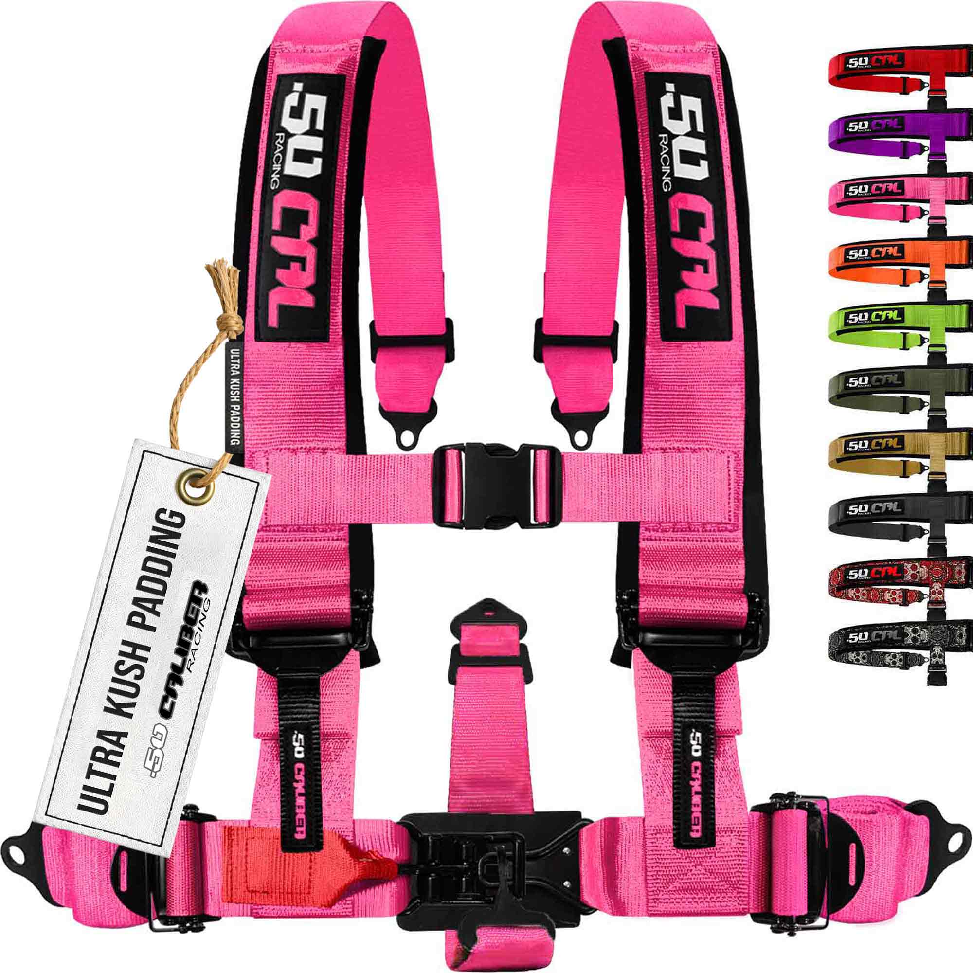 50 Caliber Racing Elite Series EZ Adjust UTV Harness | 2" & 3", 4pt & 5pt, 10 Colors