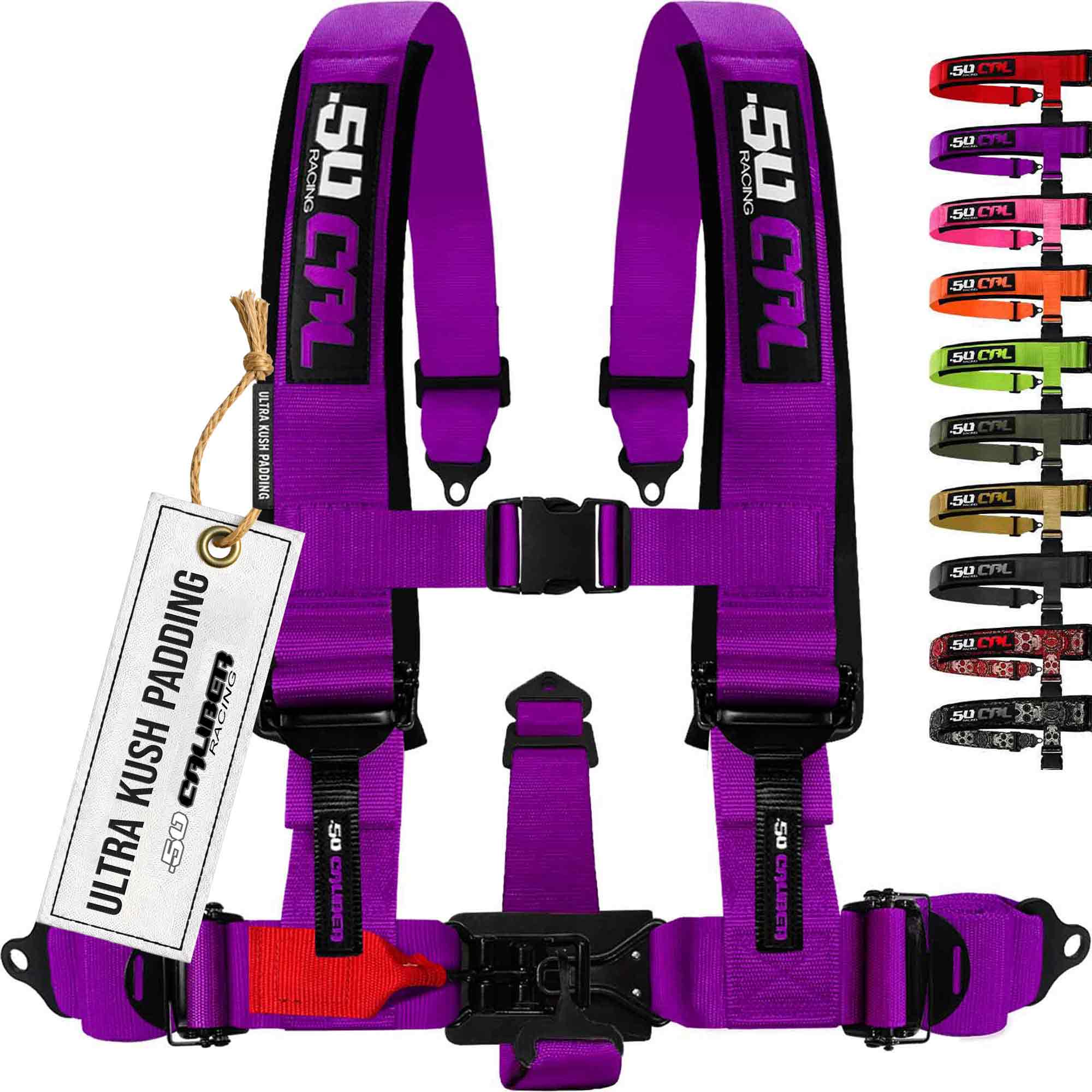 50 Caliber Racing Elite Series EZ Adjust UTV Harness | 2" & 3", 4pt & 5pt, 10 Colors