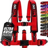50 Caliber Racing Rage Red 5-point Elite EZ-Adjust race-latch harness front view