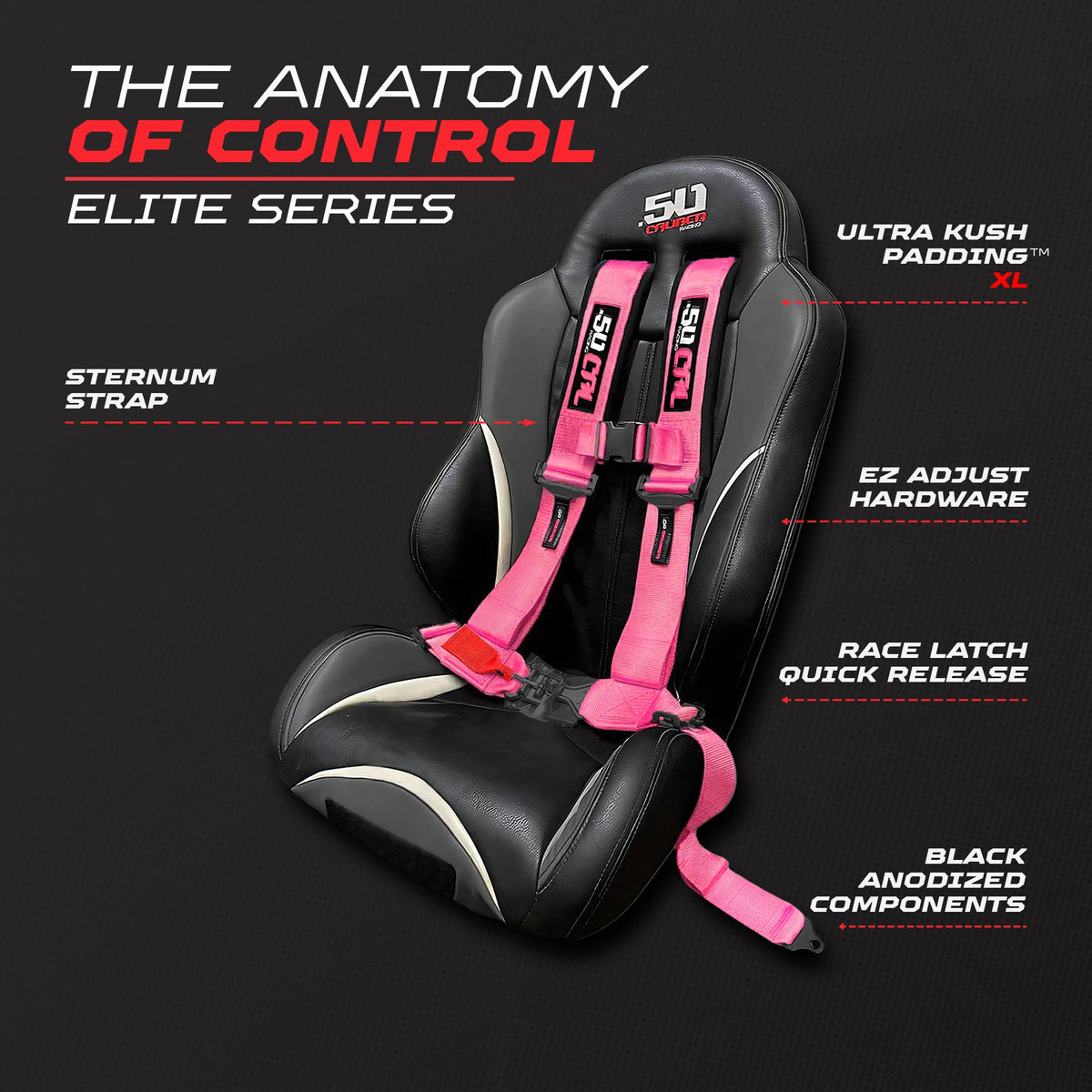 Elite EZ-Adjust 4/5-Point UTV Harness