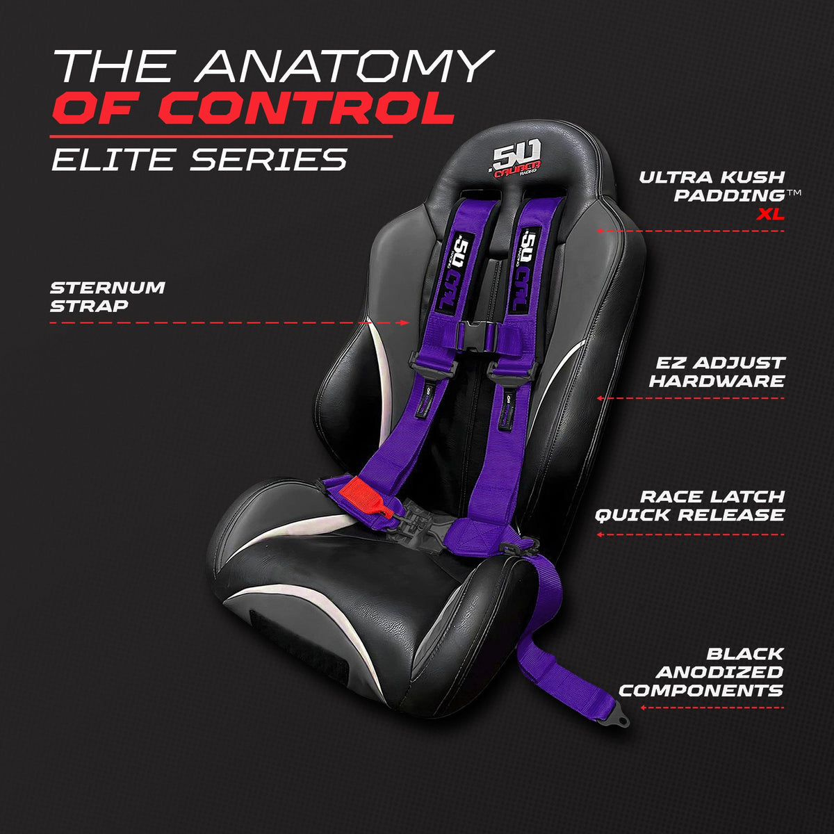 Elite EZ-Adjust 4/5-Point UTV Harness