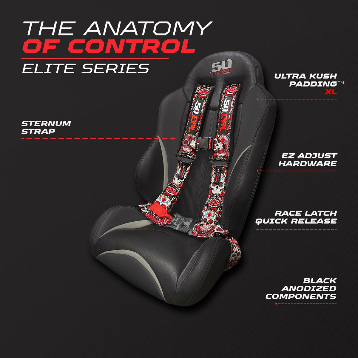 Elite EZ-Adjust 4/5-Point UTV Harness