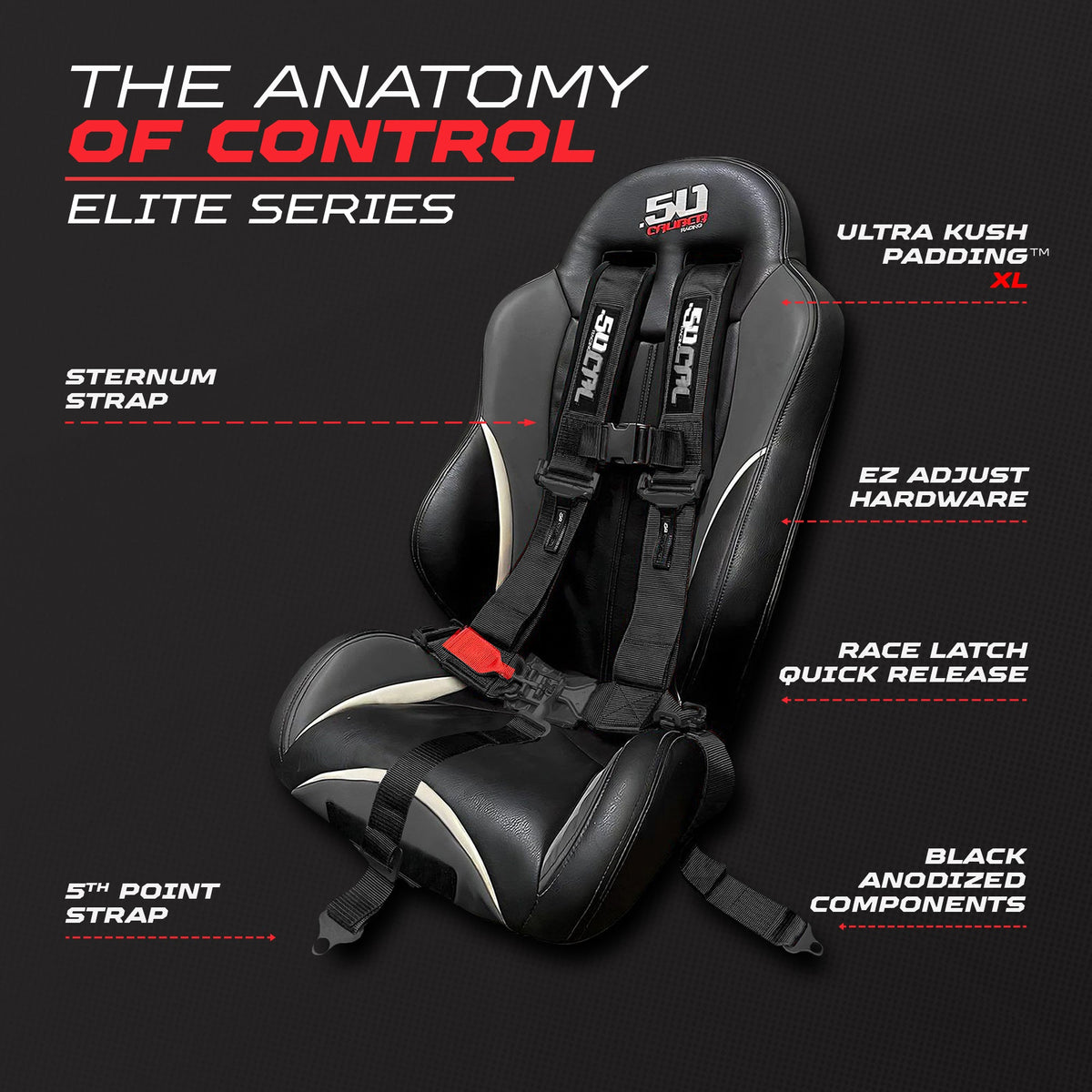 Elite EZ-Adjust 4/5-Point UTV Harness